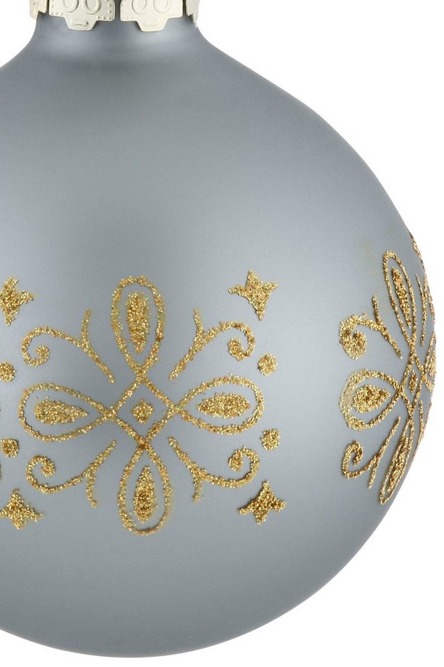 Thüringer Glasdesign Weihnachtsbaumkugel »Black&White&Gold« (30 Stück)-HomeTrends