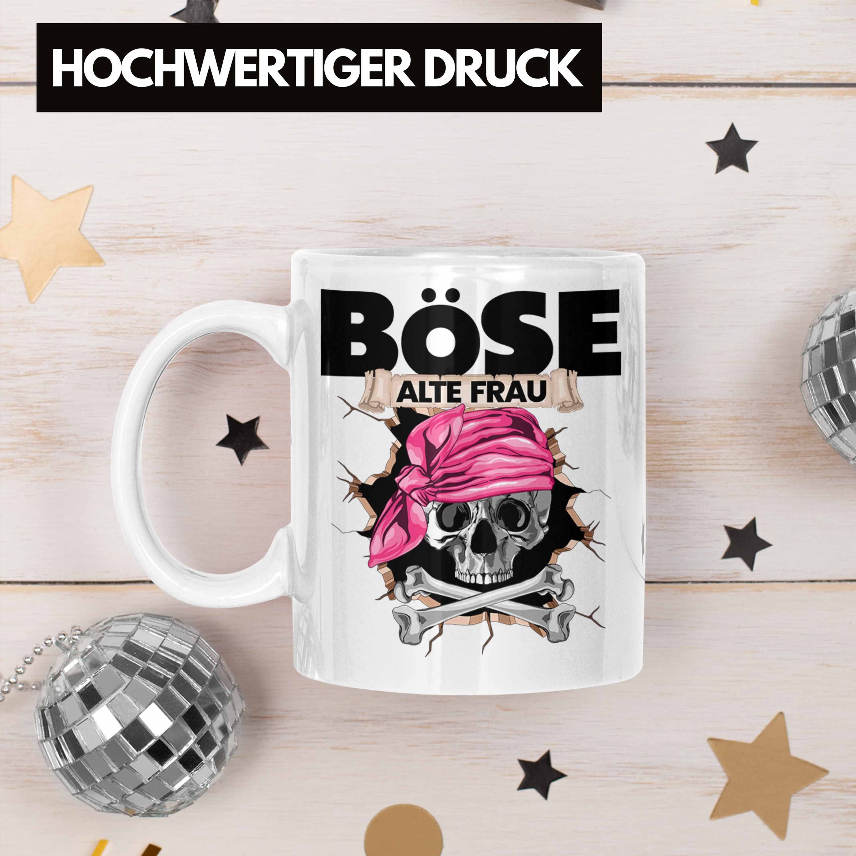 Geschenk Frau Weiss Tasse Frauen für Piratin Kaffee-B Trendation Alte Böse Tasse Geschenkidee