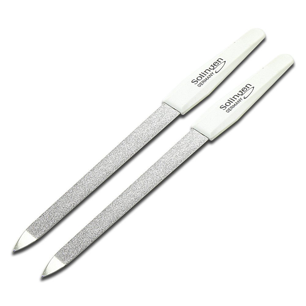 SMI Saphir-Nagelfeile 2 tlg Solingen Saphirnagelfeile Hohlfeile gewölbt/gebogen Nagelfeilen, 2-tlg., Fein und Grob