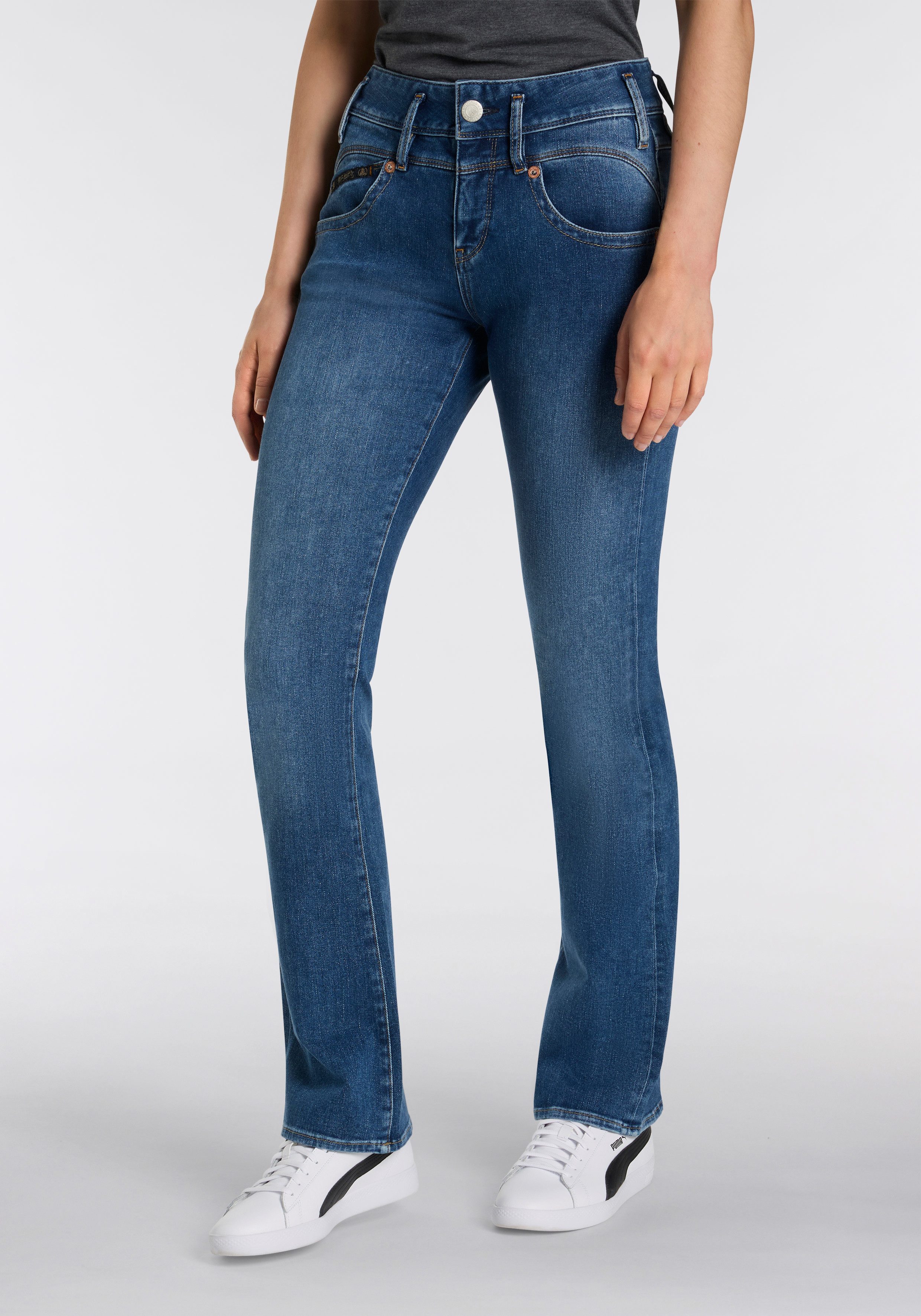 Herrlicher Bootcut-Jeans Pearl Boot Denim Cashmere Touch mit Spitzbund günstig online kaufen