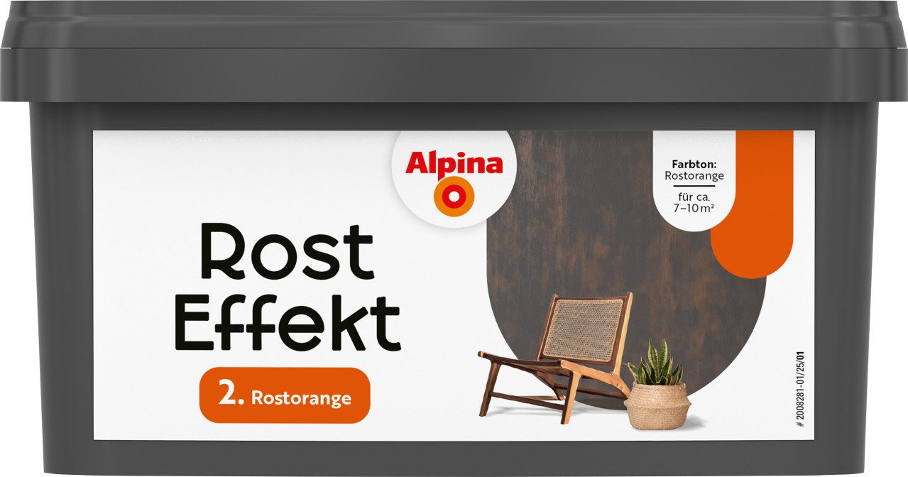 Alpina Wandfarbe Alpina Wandfarbe Rost Effekt rostorange 400 ml