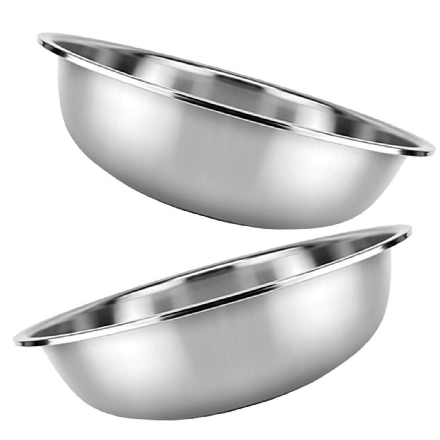 LuxusKollektion Rührschüssel Rührschüssel Edelstahl 29cm 2er Set, Metall