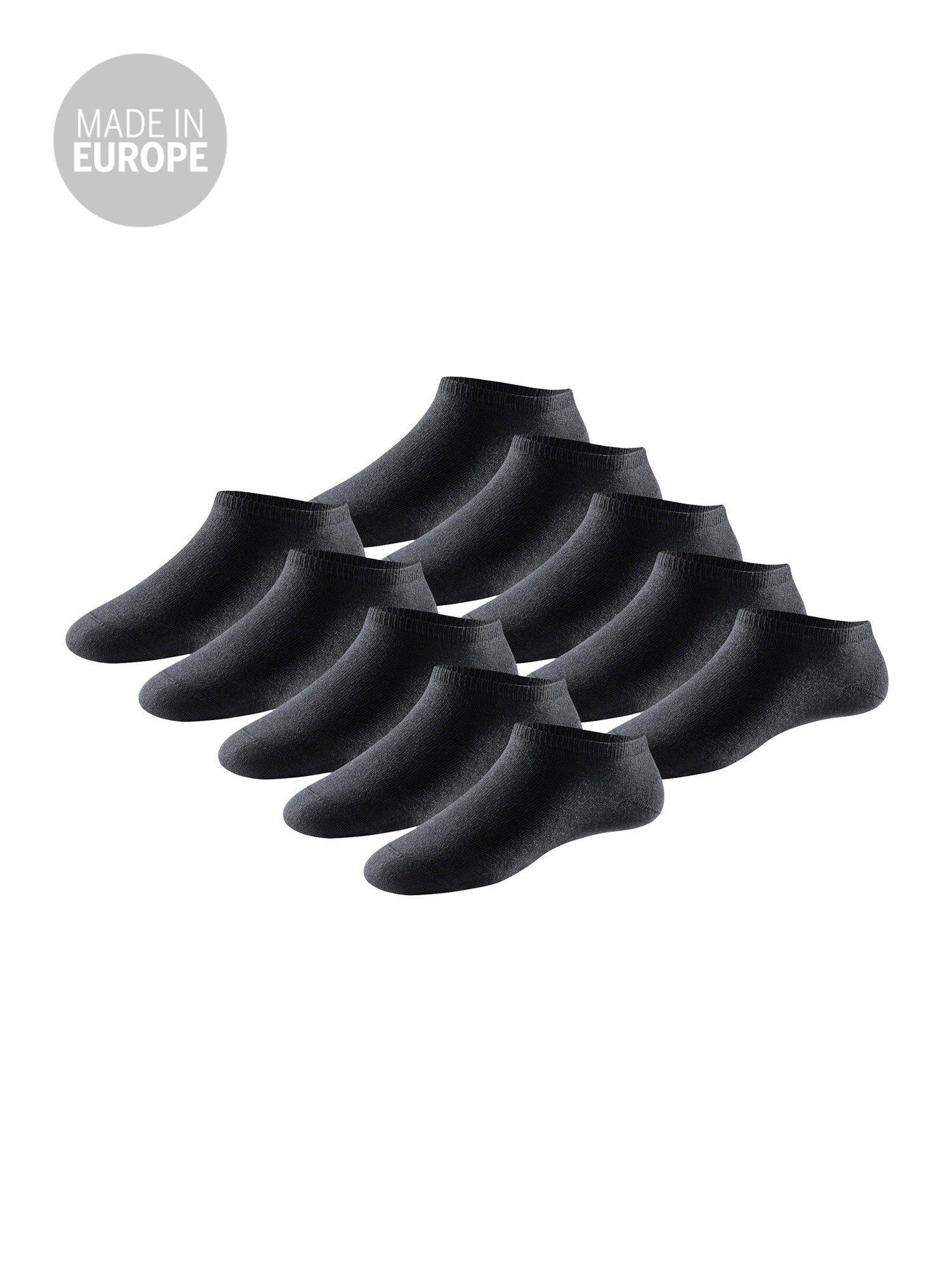 Schiesser Sneakersocken (10-Paar) schwarz Bluebird