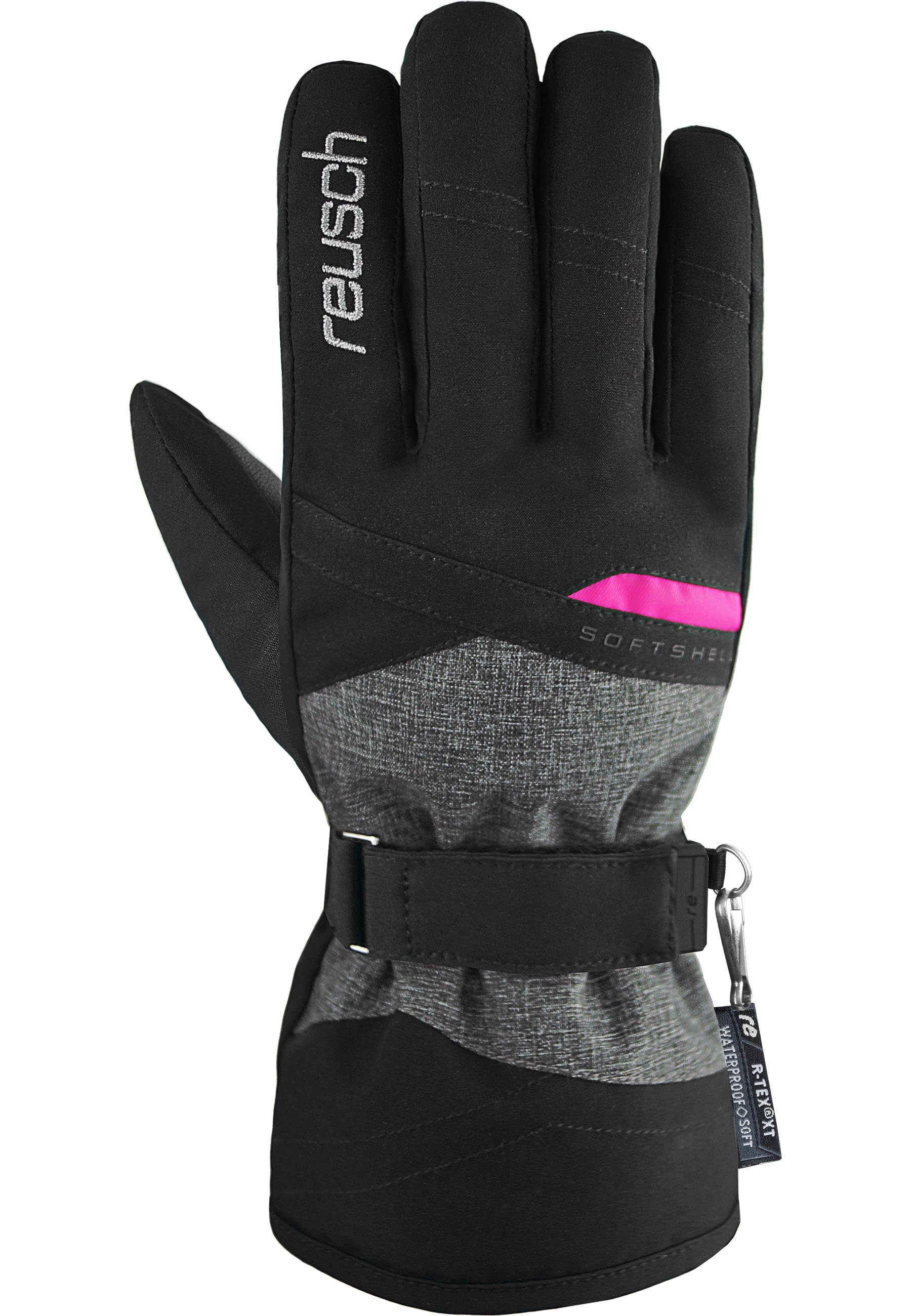 PRIMALOFT-Isolation mit Reusch R-TEX Hellen Skihandschuhe XT grau-schwarz