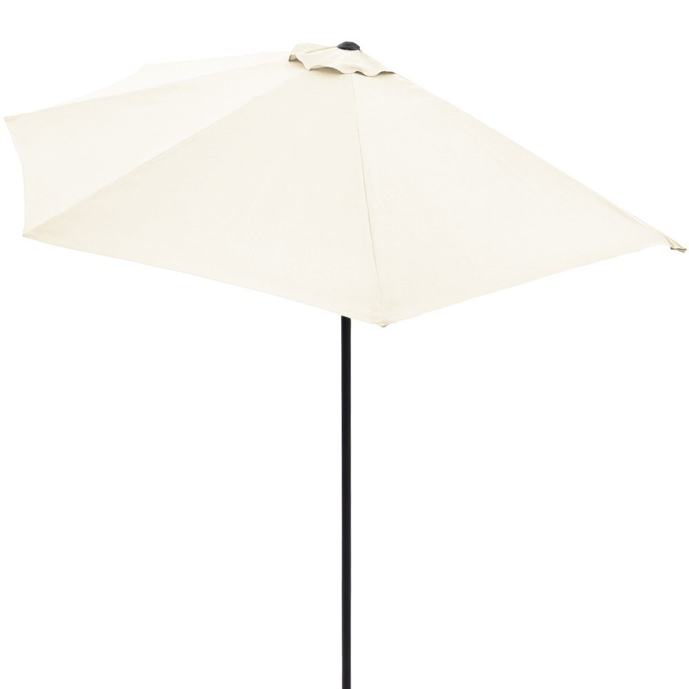 Kingsleeve Sonnenschirm, 270 cm UV Schutz 50+ halbrund Wasserabweisend