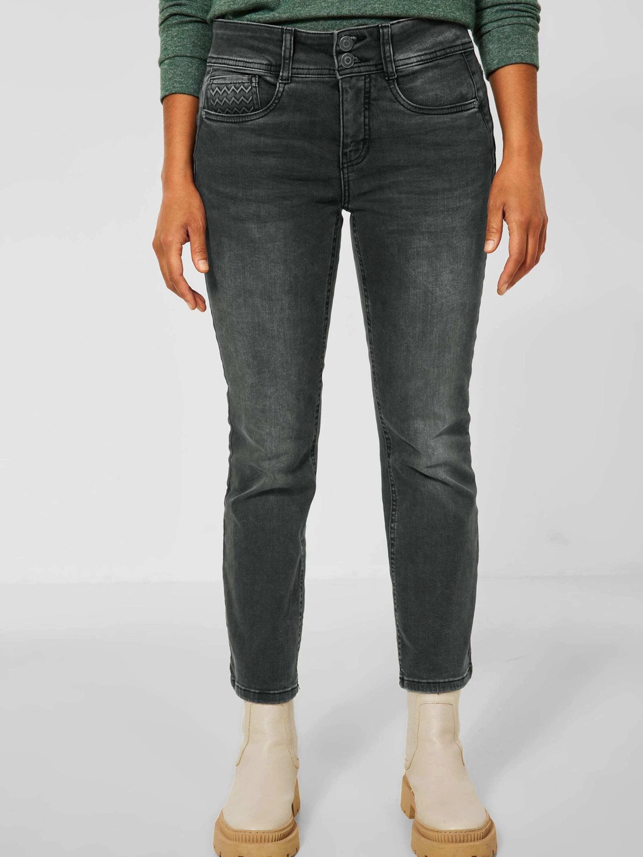 Plain/ohne STREET (1-tlg) 7/8-Jeans ONE Details