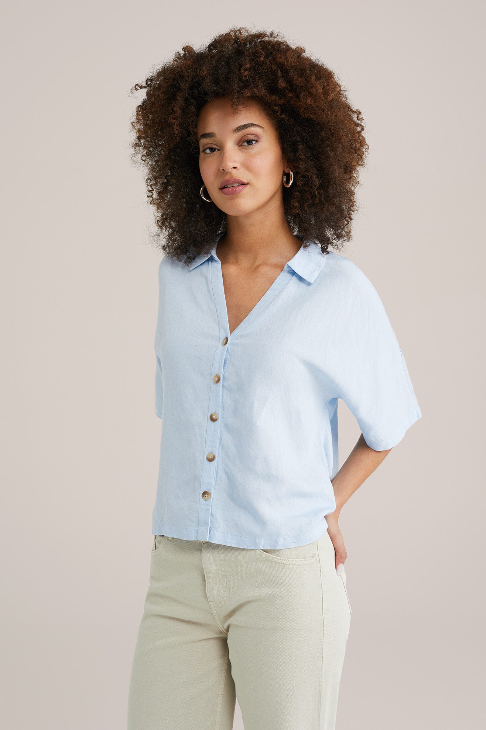 WE Fashion Kurzarmbluse günstig online kaufen