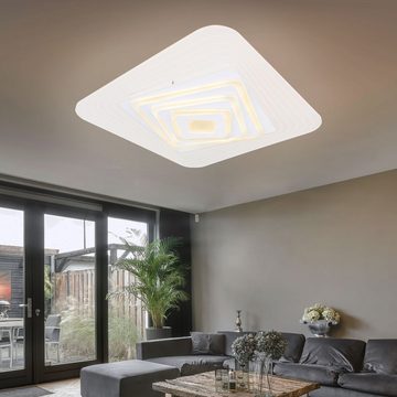 etc-shop LED Deckenleuchte, Leuchtmittel inklusive, Kaltweiß, Warmweiß, Neutralweiß, Tageslichtweiß, Alexa Deckenlampe Smart Deckenleuchte Sprachsteuerung LED