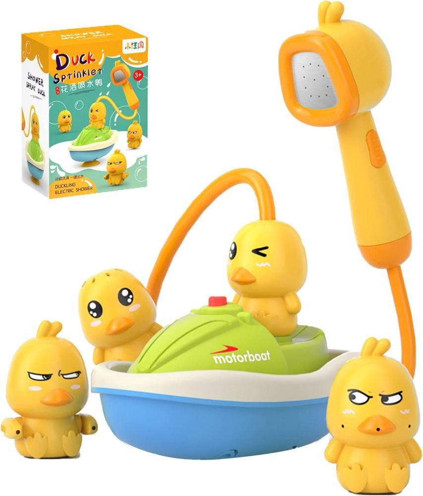 MEGAGOODS Badespielzeug Elektrisches Enten-Badespielzeug mit Wasserfontäne günstig online kaufen
