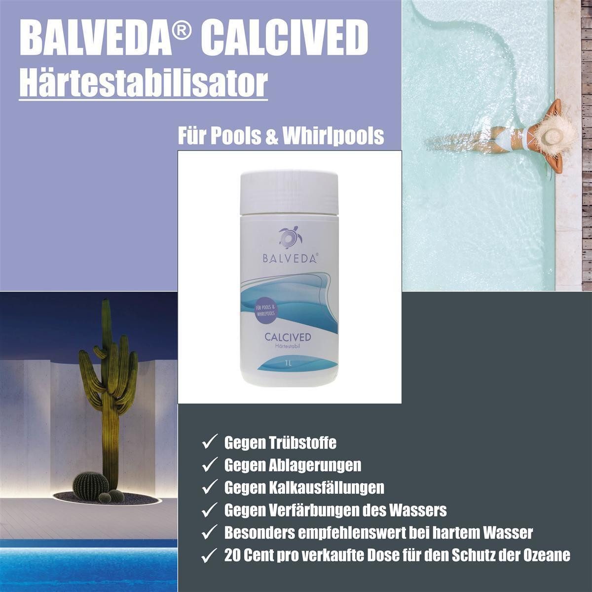 BALVEDA Poolbürste BALVEDA CALCIVED Härtestabil 1 L, (Spar-Set)