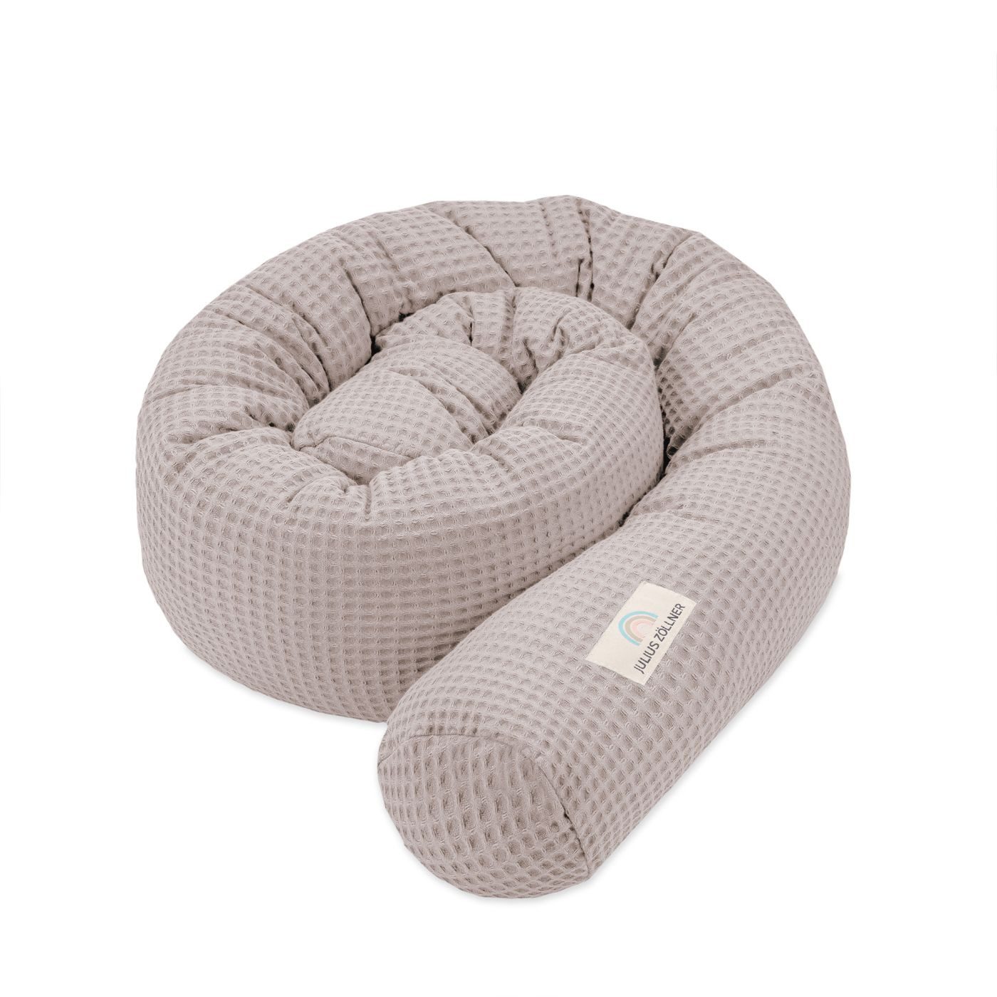 Julius Zöllner Kuschelnest Waffelpiqué Nougat Bettschlange 180, (1-tlg), Babynestchen