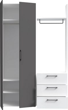 FORTE Garderobenschrank Canberra Breite 134 cm