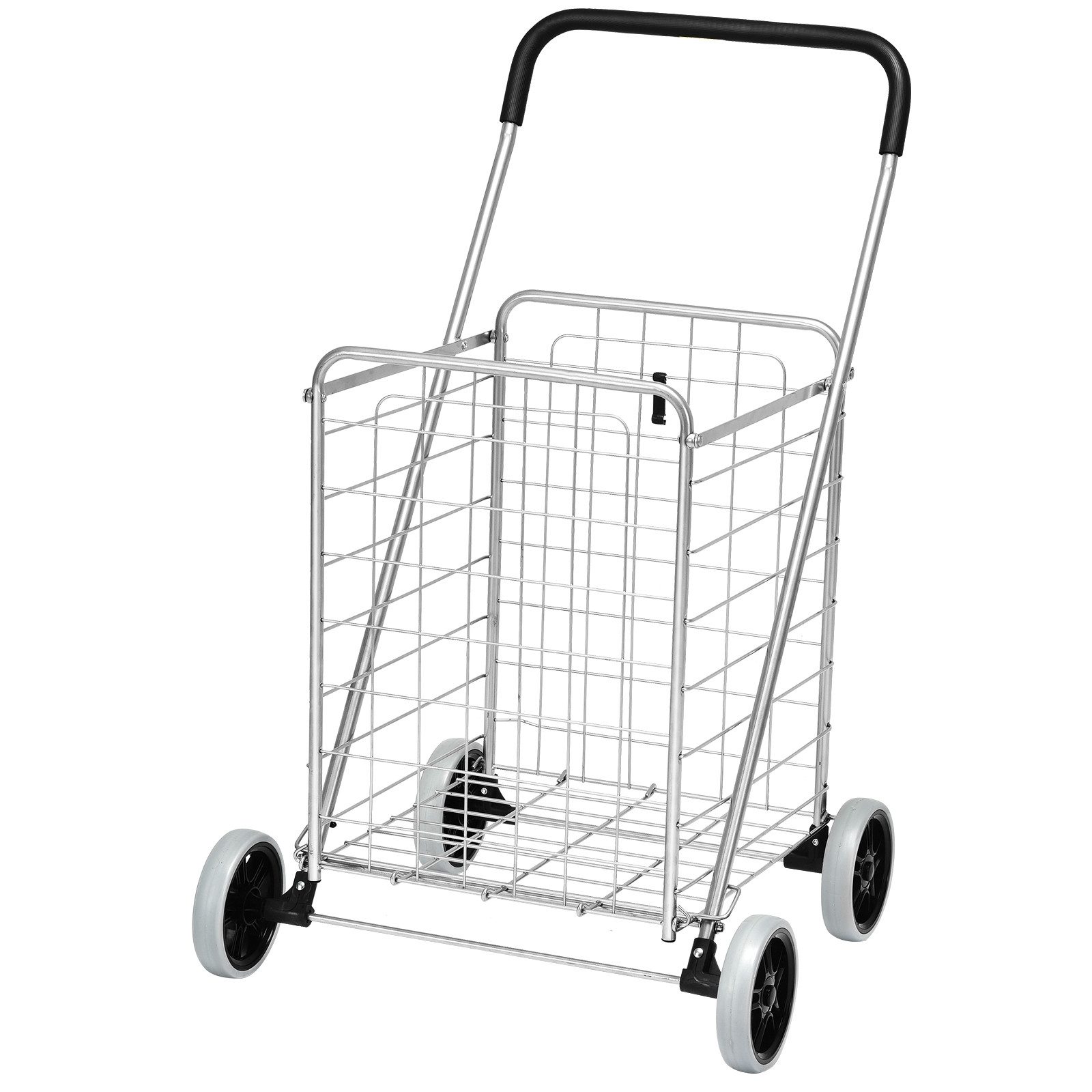 COSTWAY Einkaufstrolley, 83L, mit Rädern & Griff, bis 45 kg belastbar günstig online kaufen