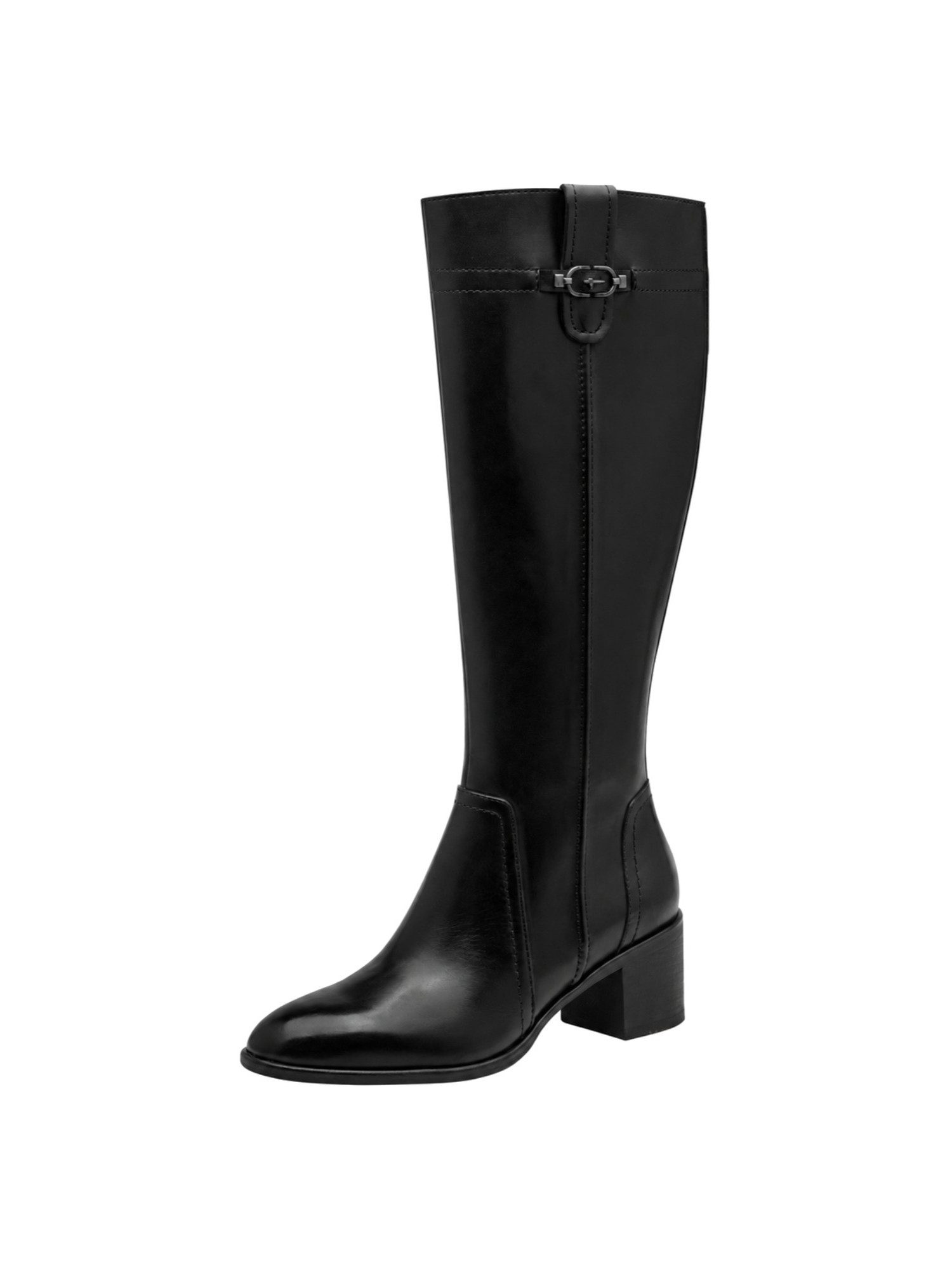 Tamaris ANTIslide, TOUCH-IT aus Leder kein Absatz Stiefel ANTIslide