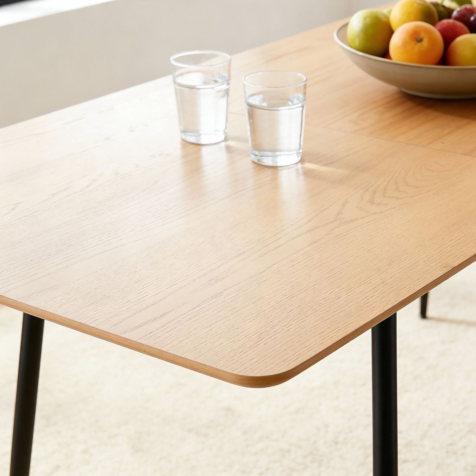 IDIMEX Esstisch ORSA, Esszimmertisch ausziehbar 160-200x80 cm Eiche Finish