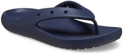 Crocs Classic Flip V2 Badezehentrenner, Sommerschuh, Poolslides, Schlappen, mit Zehensteg