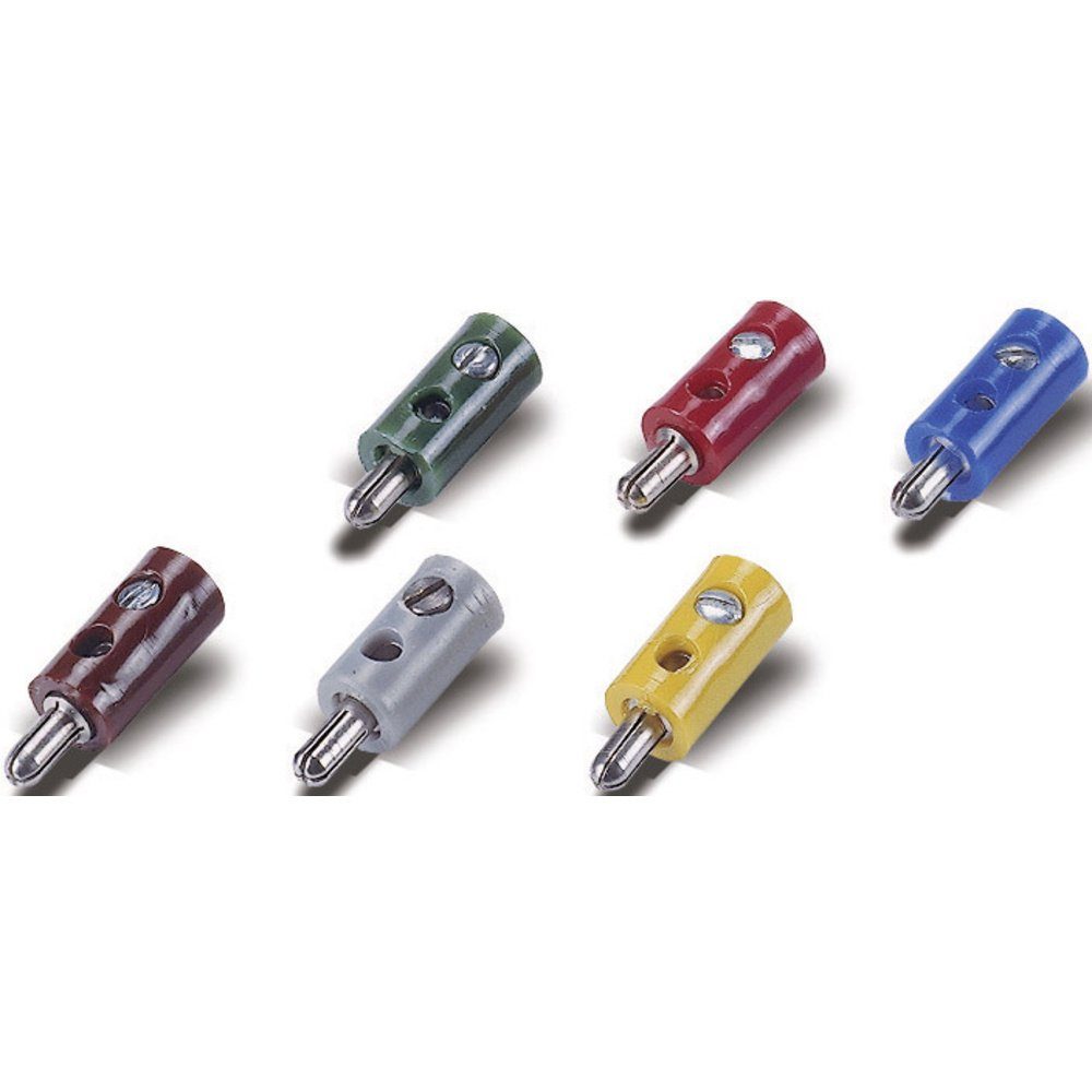 Modelleisenbahn-Stecker 08891 Modellbahn Stecker 2.6 mm 10 St. mit Querloch Braun