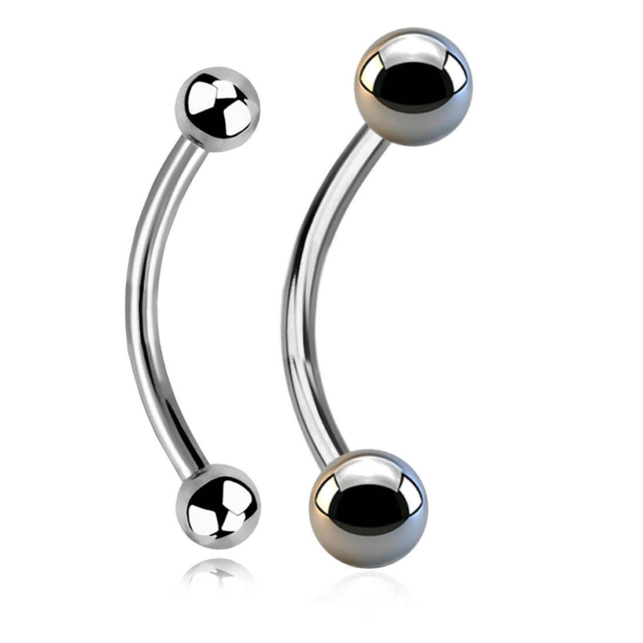 viva-adorno Augenbrauenpiercing Titan Augenbrauenpiercing Piercing Banane günstig online kaufen