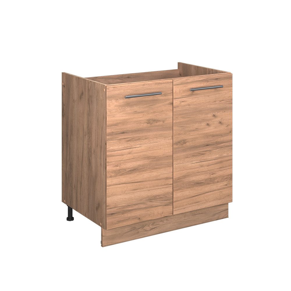 Vicco Unterschrank Fame-Line, Goldkraft Eiche/Goldkraft Eiche, 80 cm ohne Arbeitsplatte (1-St)
