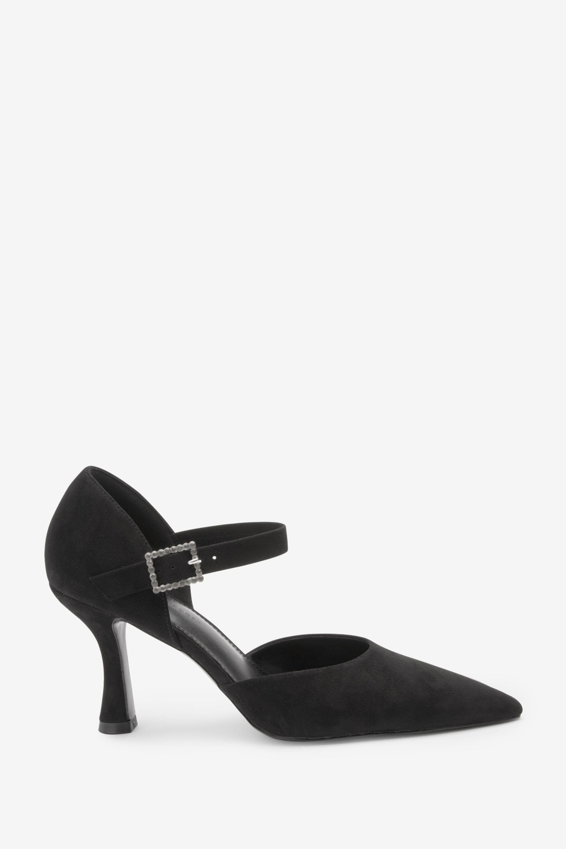 Next Forever Comfort Spitze Mary-Jane-Pumps Mary-Jane-Schuhe (1-tlg) Black with Jewel Buckle