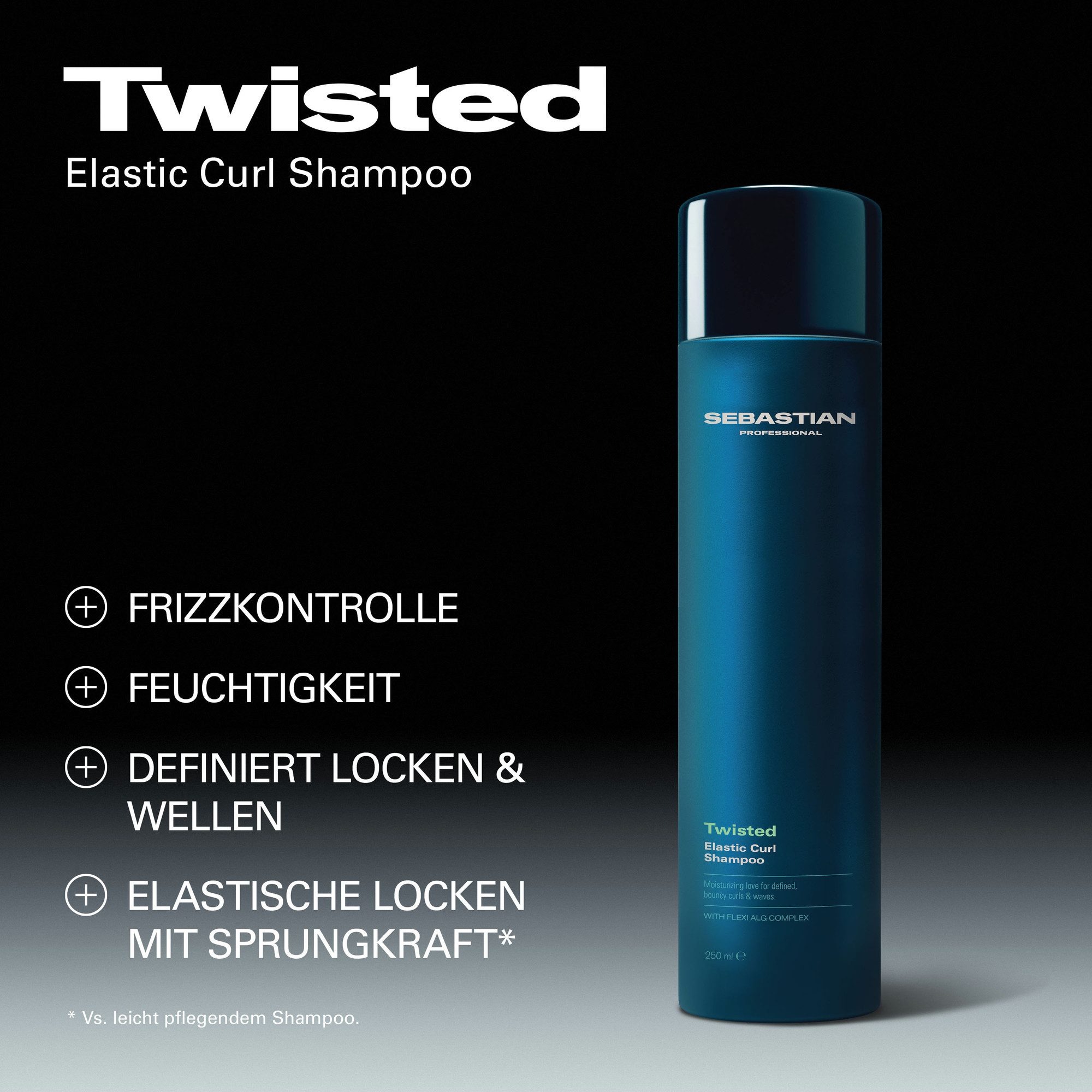 Sebastian Professional Haarshampoo Twisted Shampoo, mit feuchtigkeitsspendender Pflege