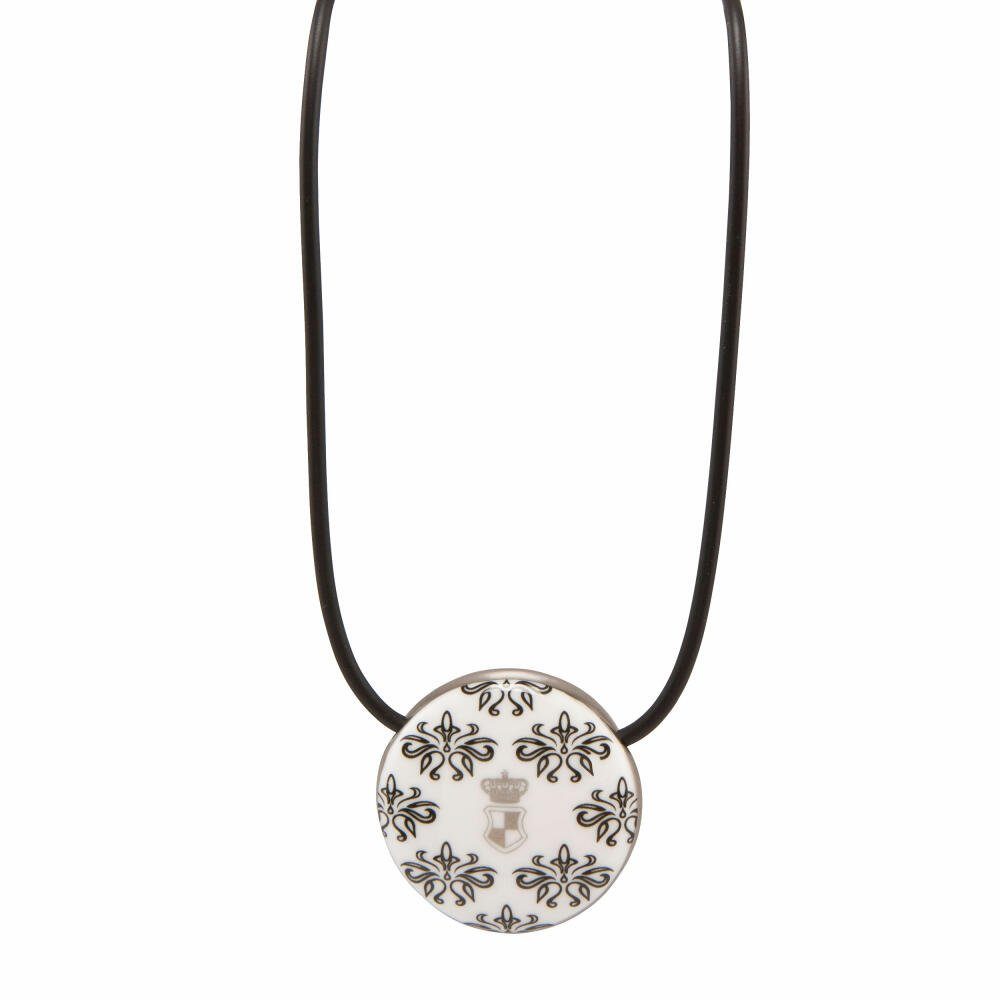 Goebel Kette mit Anhänger Château s/w Dots Floral Maja Von Hohenzollern
