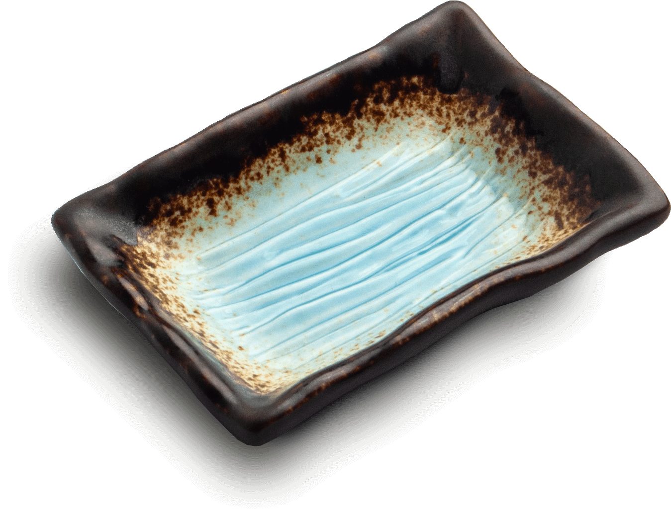 WestCraft Dipschale Sushi-accesories ASIATICA, Japan Teller Bowl Dipschale Yaketa türkis, Porzellan, Dipschalen aus hochwertigen Porzellan Sojasoße Schale Made in Japan