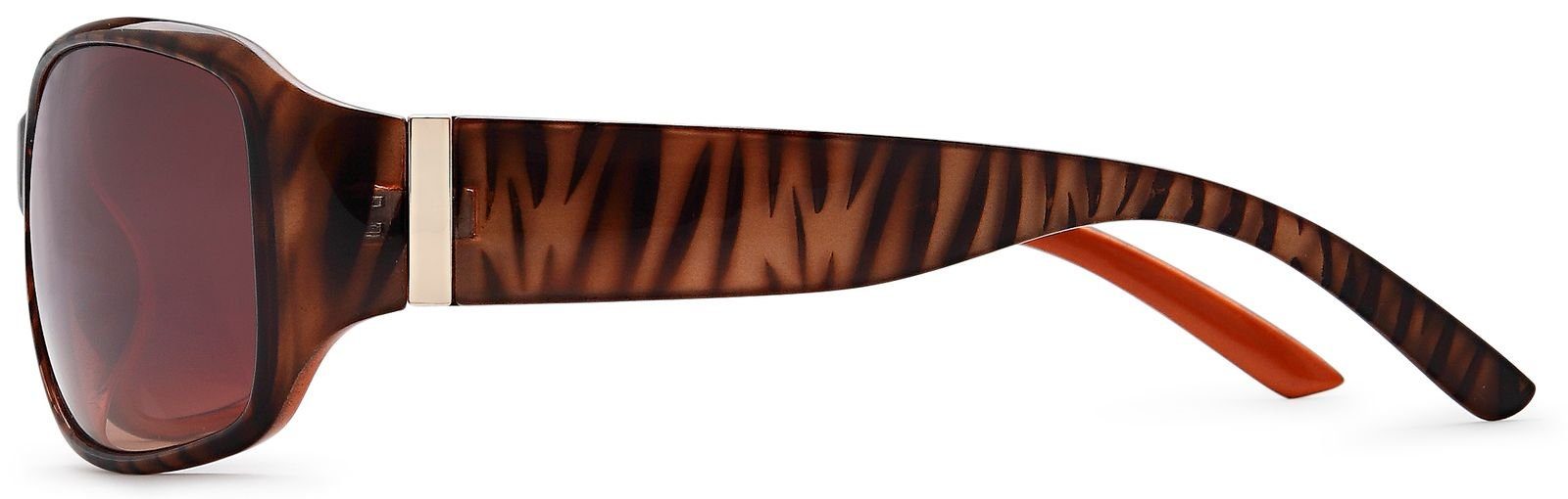 styleBREAKER Sonnenbrille Sonnenbrille Schmetterlingsform mit Streifen (1-St) Gradient
