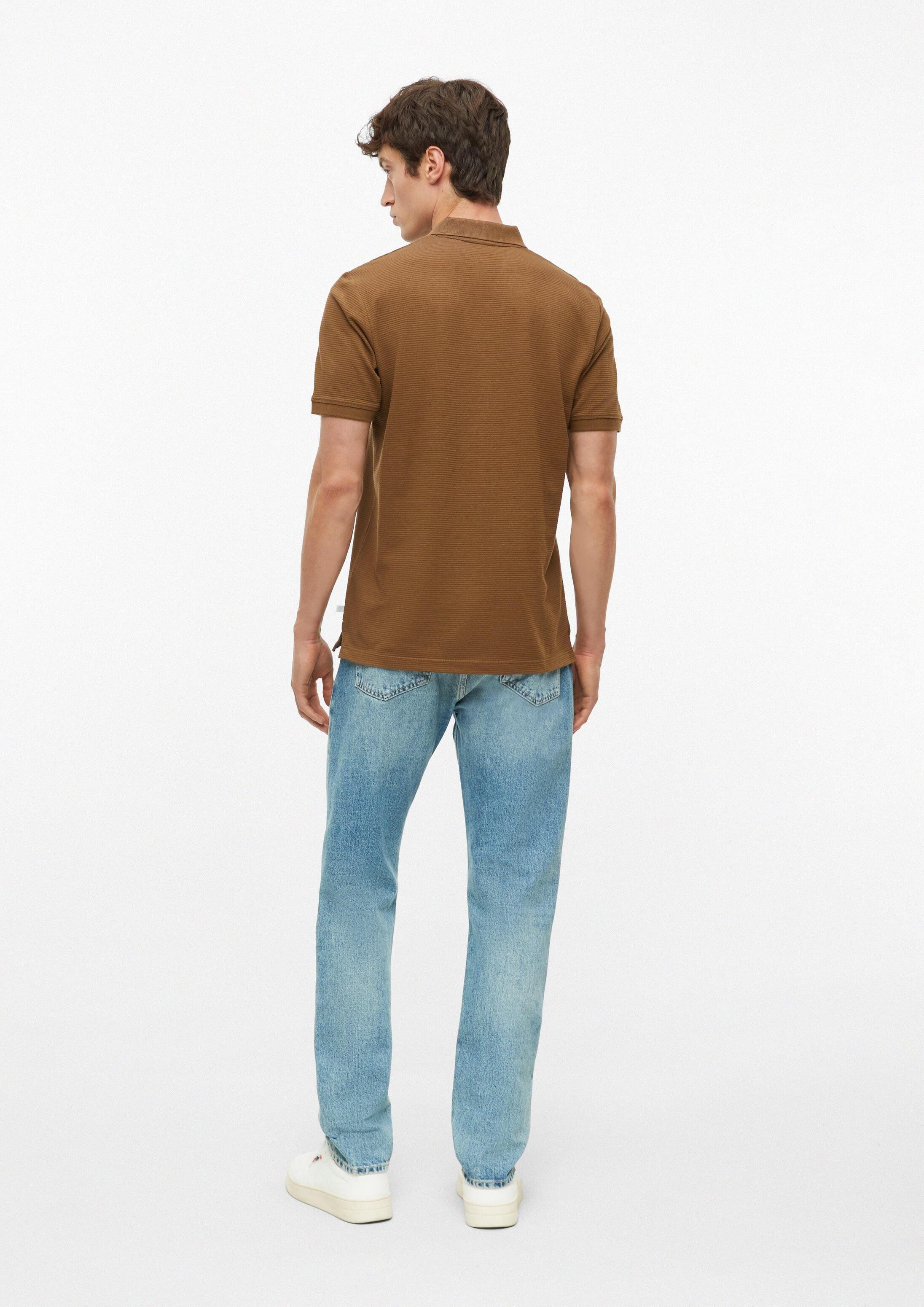 s.Oliver Kurzarmshirt Polo-Shirt Poloshirt mit Strukturstreifen