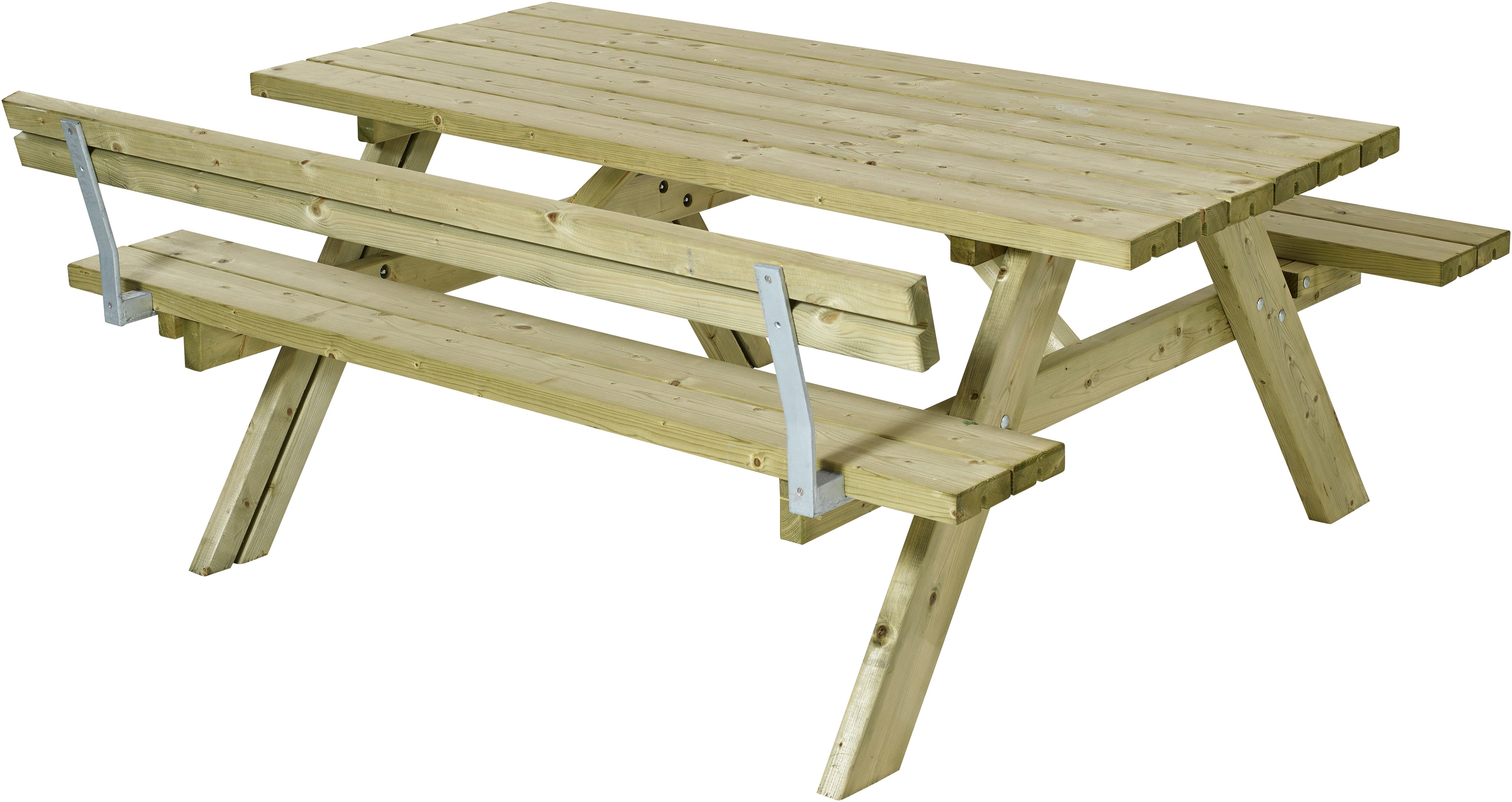 PLUS Garten-Essgruppe Kombimöbel, TOPSELLER!, (1-tlg., OTTOs Choice), 177x155x71/45 cm, mit Klappsitzen - 1 Rückenlehne