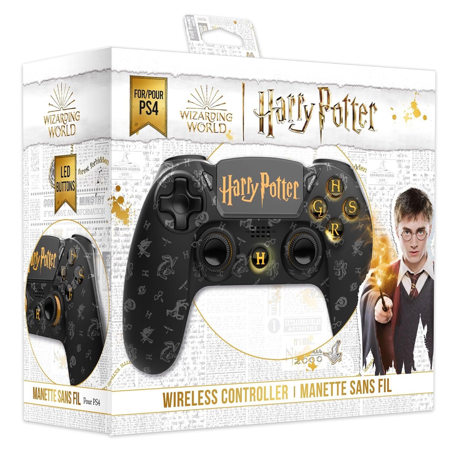 Freaks and Geeks Harry Potter - Hogwarts - Wireless PlayStation 4 Controller Controller