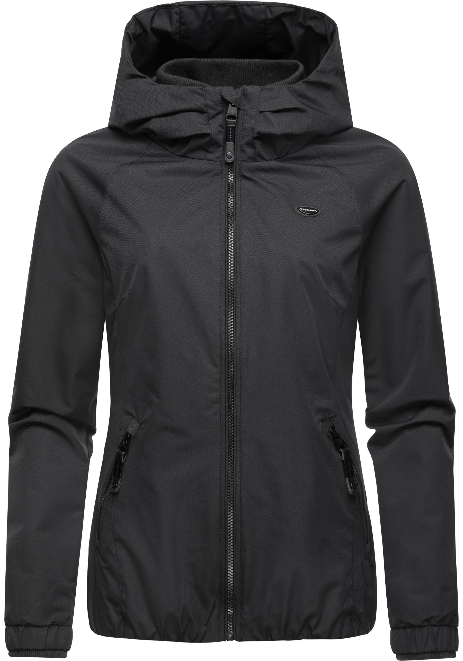 Ragwear Outdoorjacke Dizzie Tech Wasserdichte Damen Übergangsjacke mit großer Kapuze