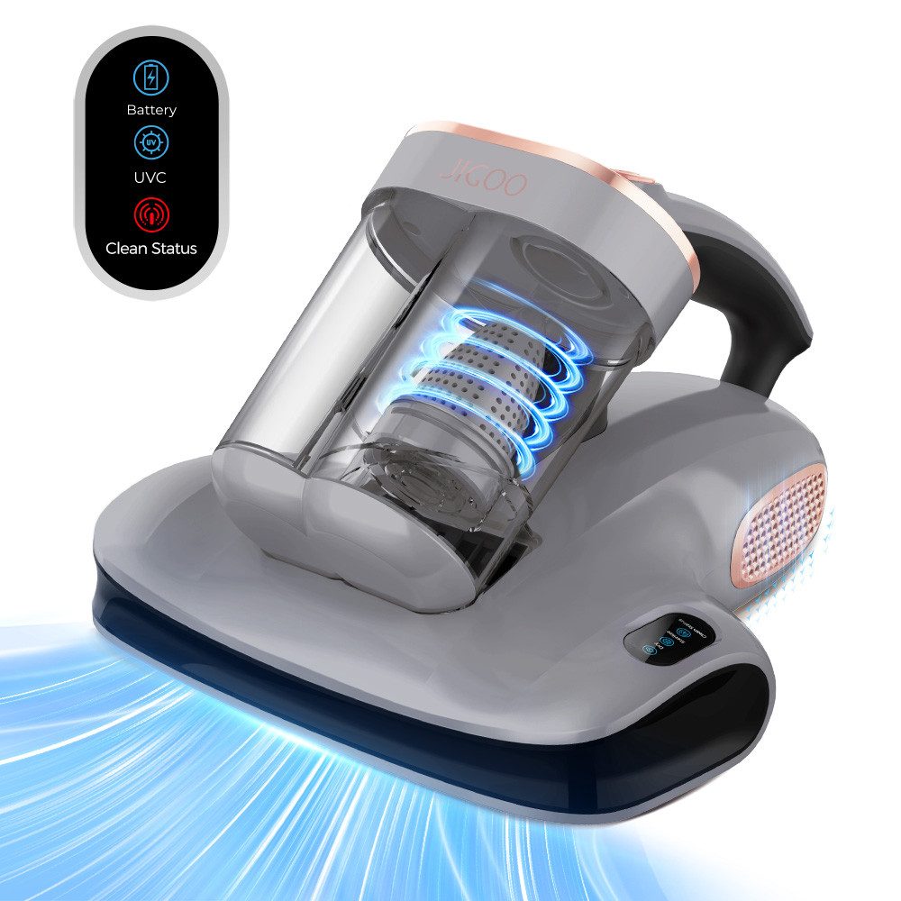 Jigoo Matratzenreinigungsgerät S100, 350 W, UV-C Light, 350 W Leistung, 12 kPa starke Saugkraft