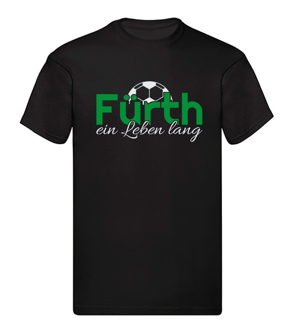 G-graphics T-Shirt Fürth ein Leben lang (1-tlg) Herren T-Shirt mit einem Motiv für den echten Fan