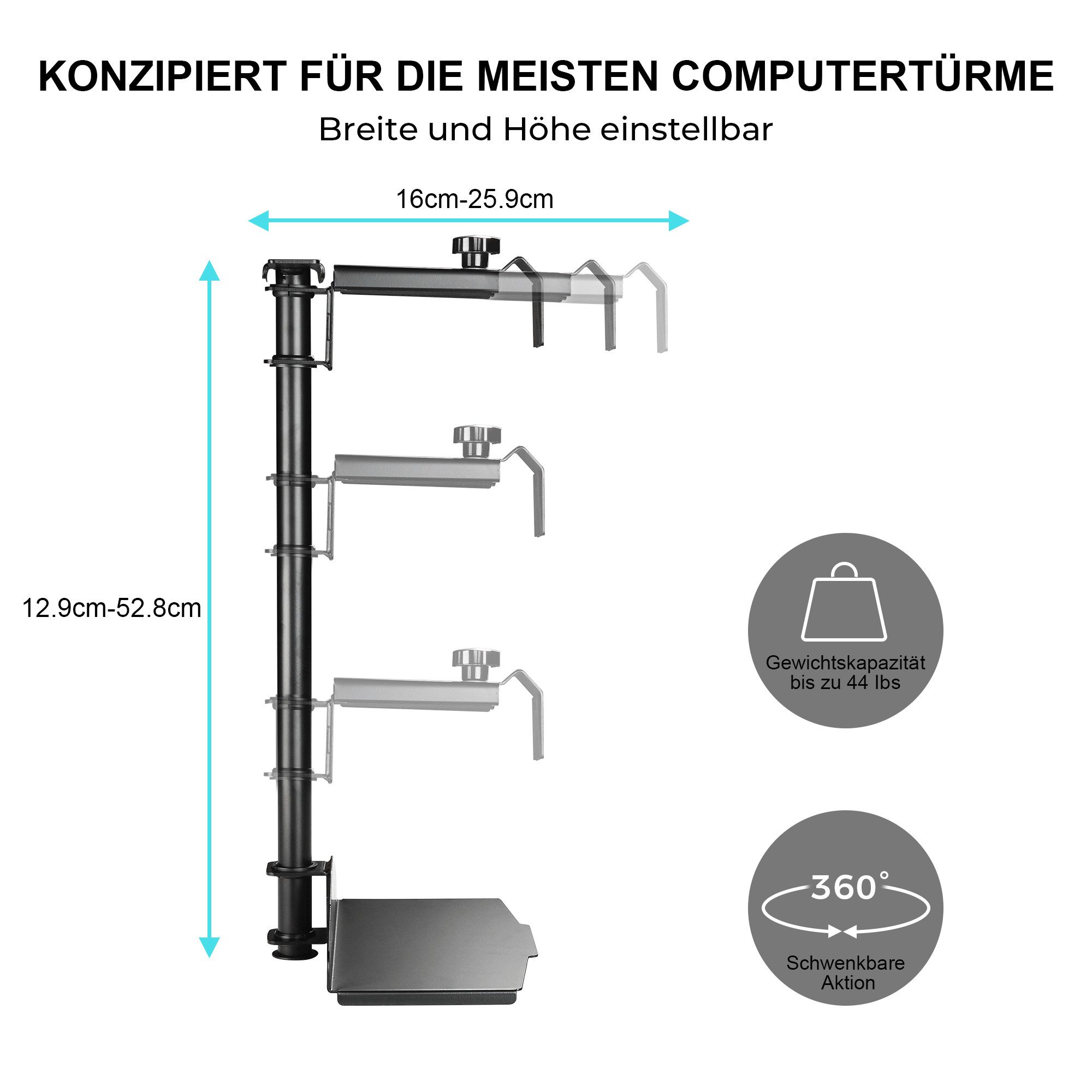 EE EUREKA ERGONOMIC PC-Schrank CPU Ständer günstig online kaufen