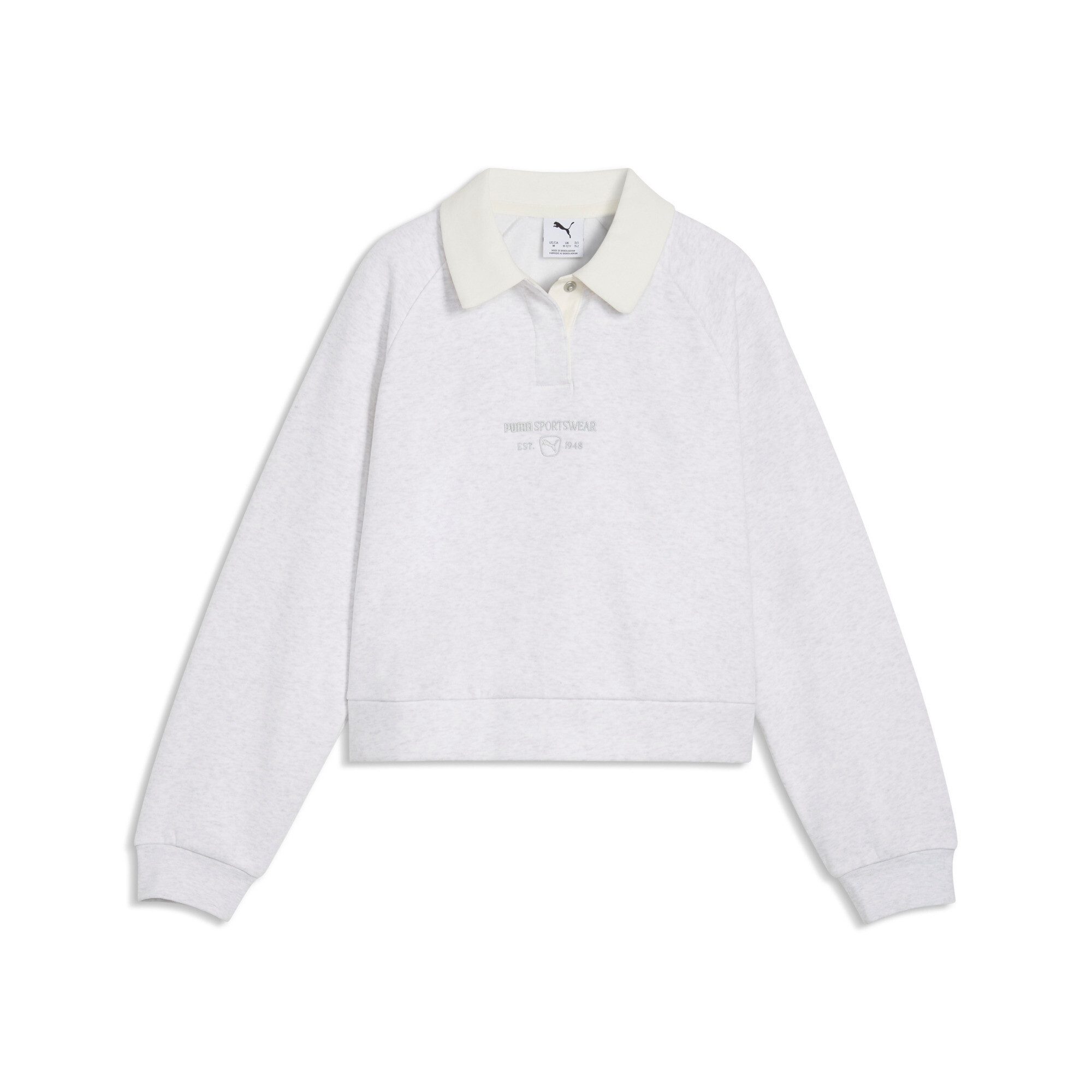 PUMA Sweatshirt CLASS RELAXED SHORT LENGHT LONGSLEEVE POLO FL G normaler Kragen, langärmlig, für Jugendliche
