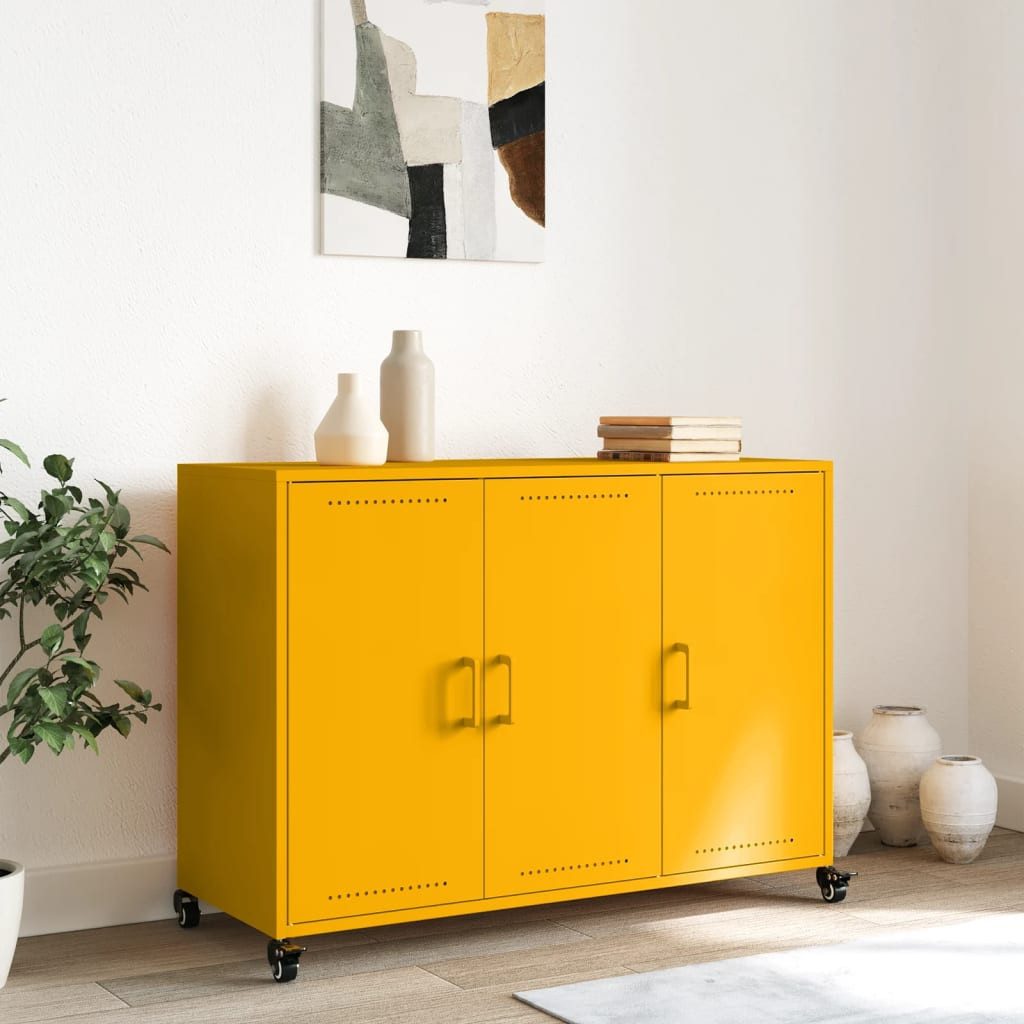 vidaXL Sideboard Sideboard Senfgelb 100,5x39x72 cm günstig online kaufen