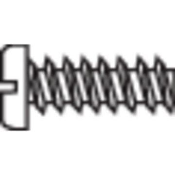 Blechschraube 220353 Blechschrauben 1.2 mm 4.5 mm Schlitz Stahl 20 St.