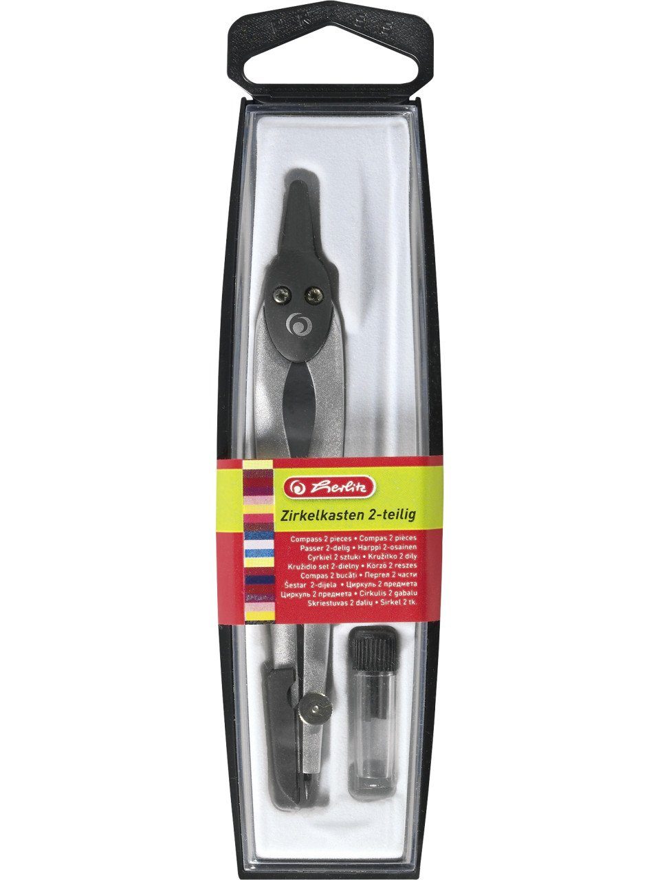 Herlitz Zirkel herlitz Zirkelkasten schwarz 2 teilig