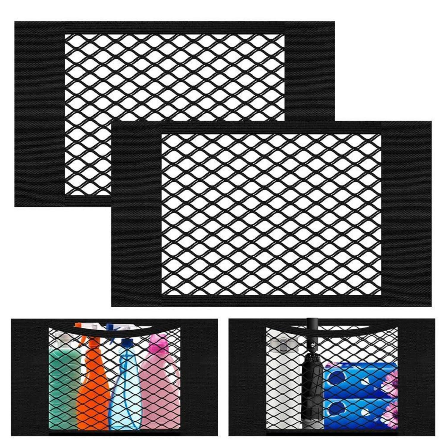 LuxusKollektion Schutzgitter Kofferraumnetz 2er Set 40x25cm Schwarz