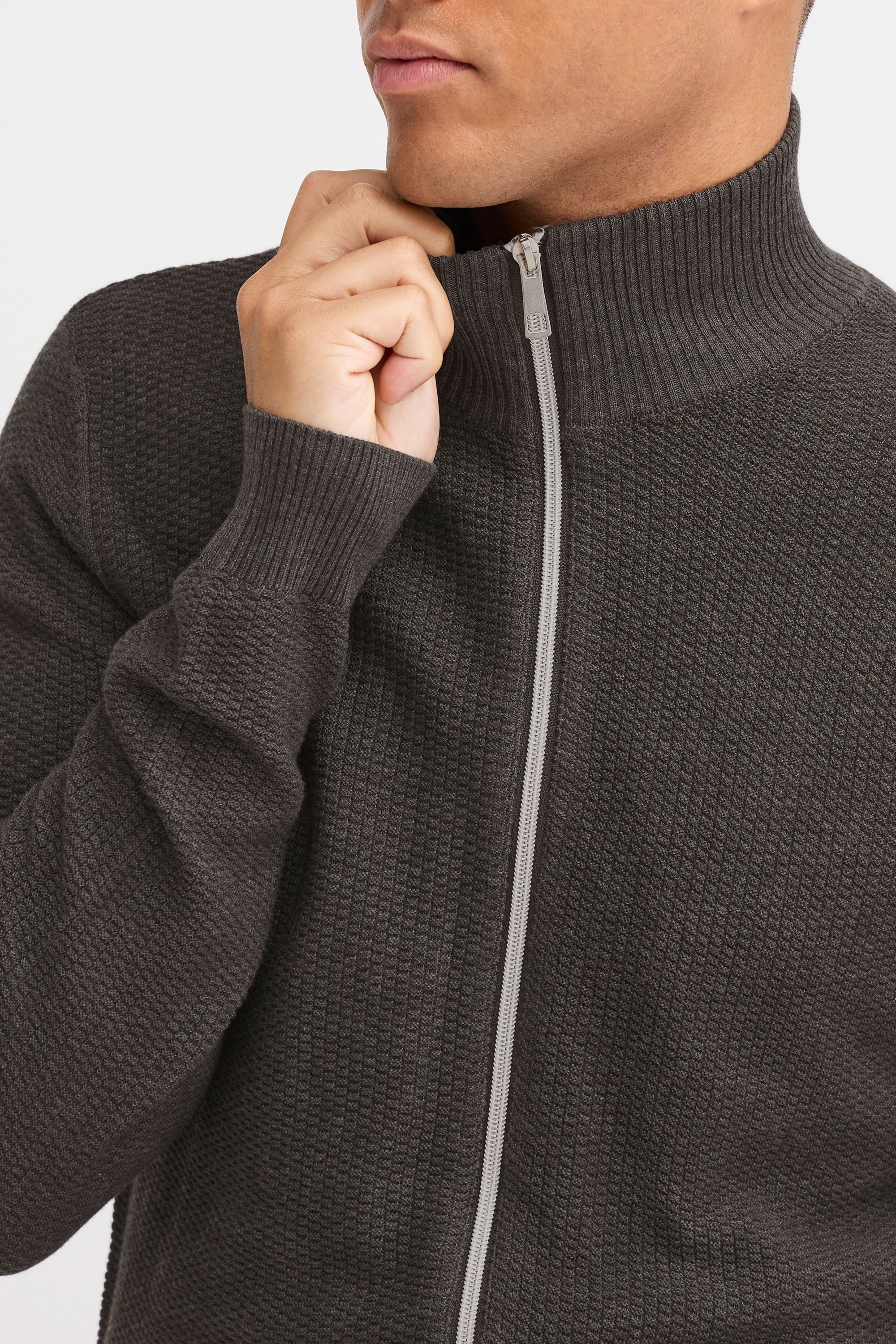 Blend Strickjacke BHMGOMAZ Stilvolle Strickjacke mit Reißverschluss