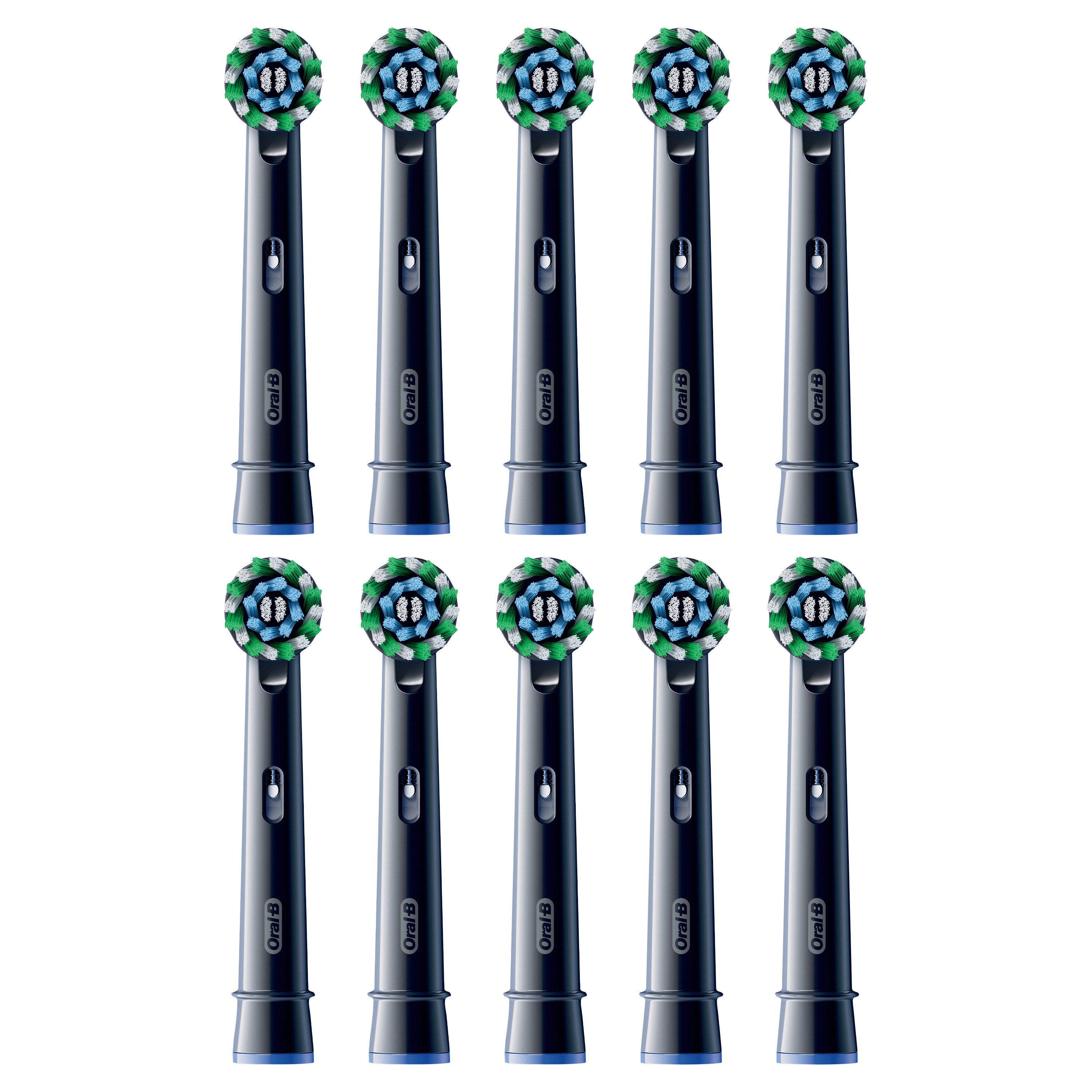 Oral-B Aufsteckbürsten Pro - CrossAction - 10er Pack - Black