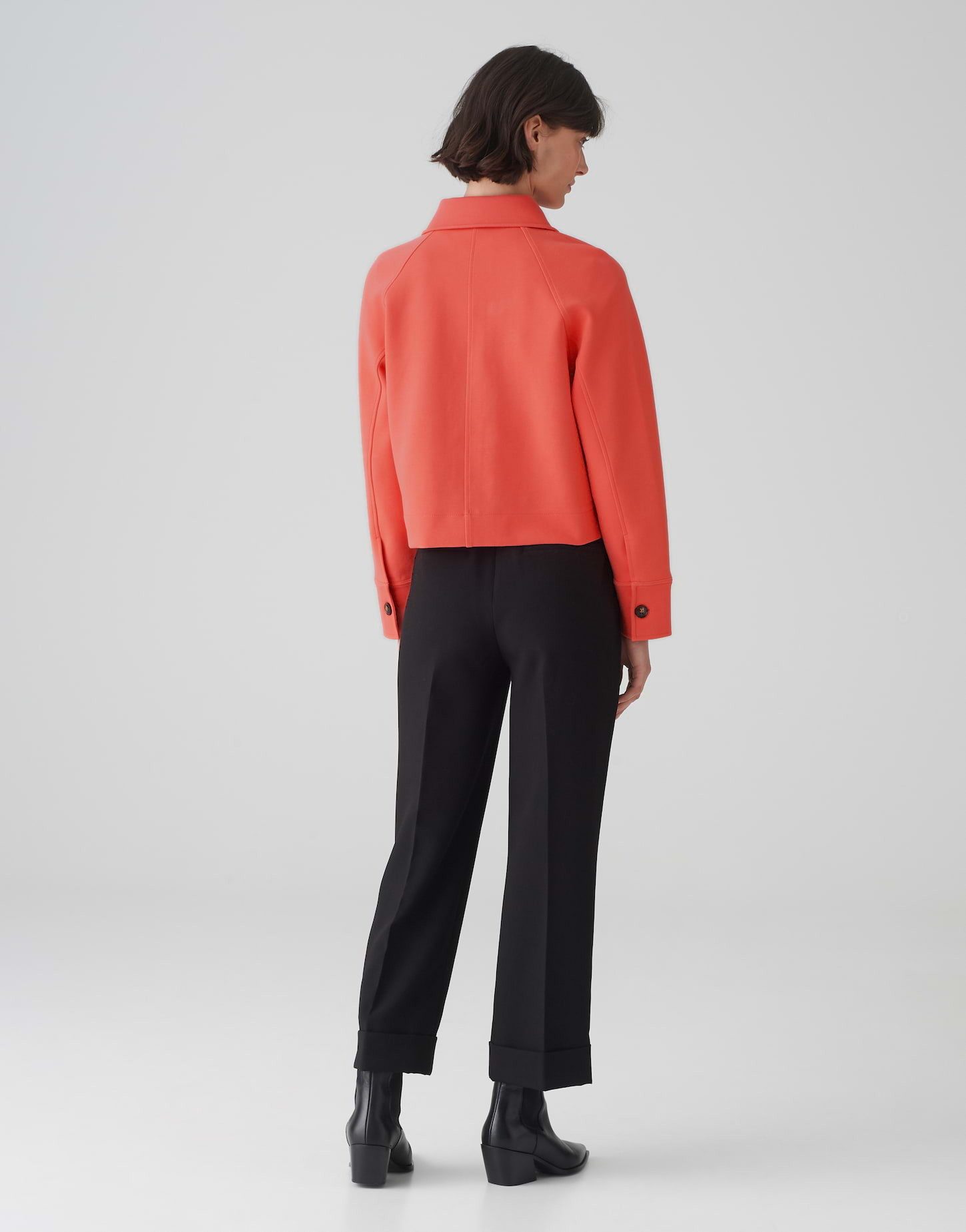 OPUS Kurzblazer Kurzblazer JIPI Boxy Fit aus BCI Cotton Mix