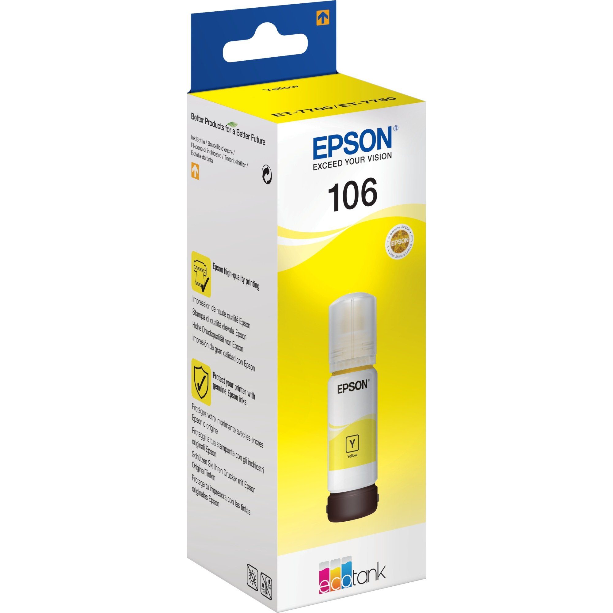 Tintenpatrone gelb Eco Epson Tinte (C13T00R440) Epson Tank 106