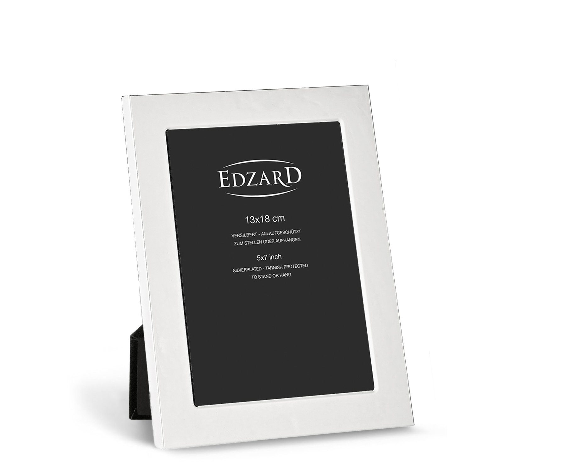 EDZARD Bilderrahmen Altamura, versilbert und anlaufgeschützt, für 13x18 cm Foto