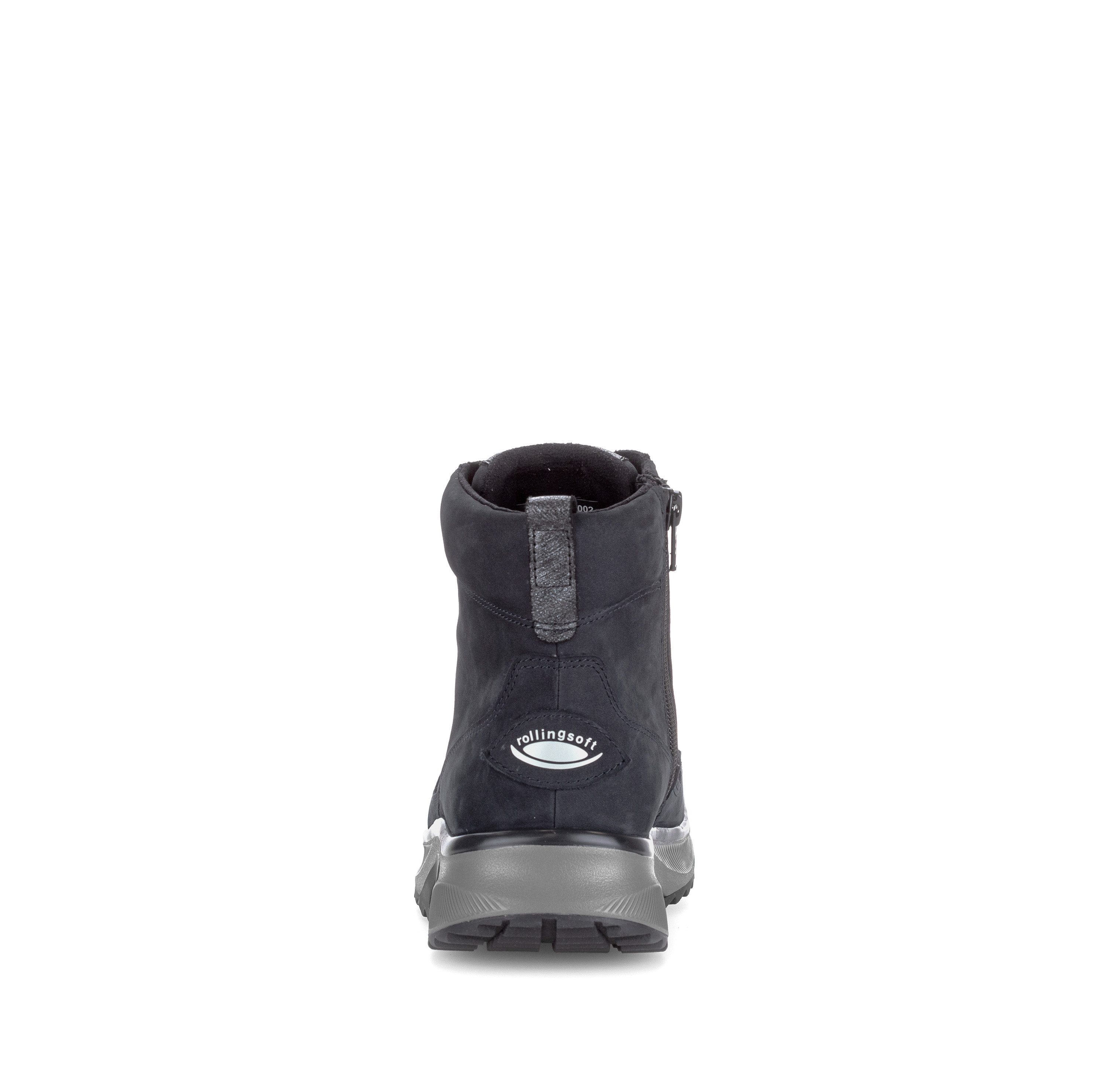 rollingsoft Schnürboots Keilabsatz, High Top-Sneaker mit gepolstertem Schaftrand