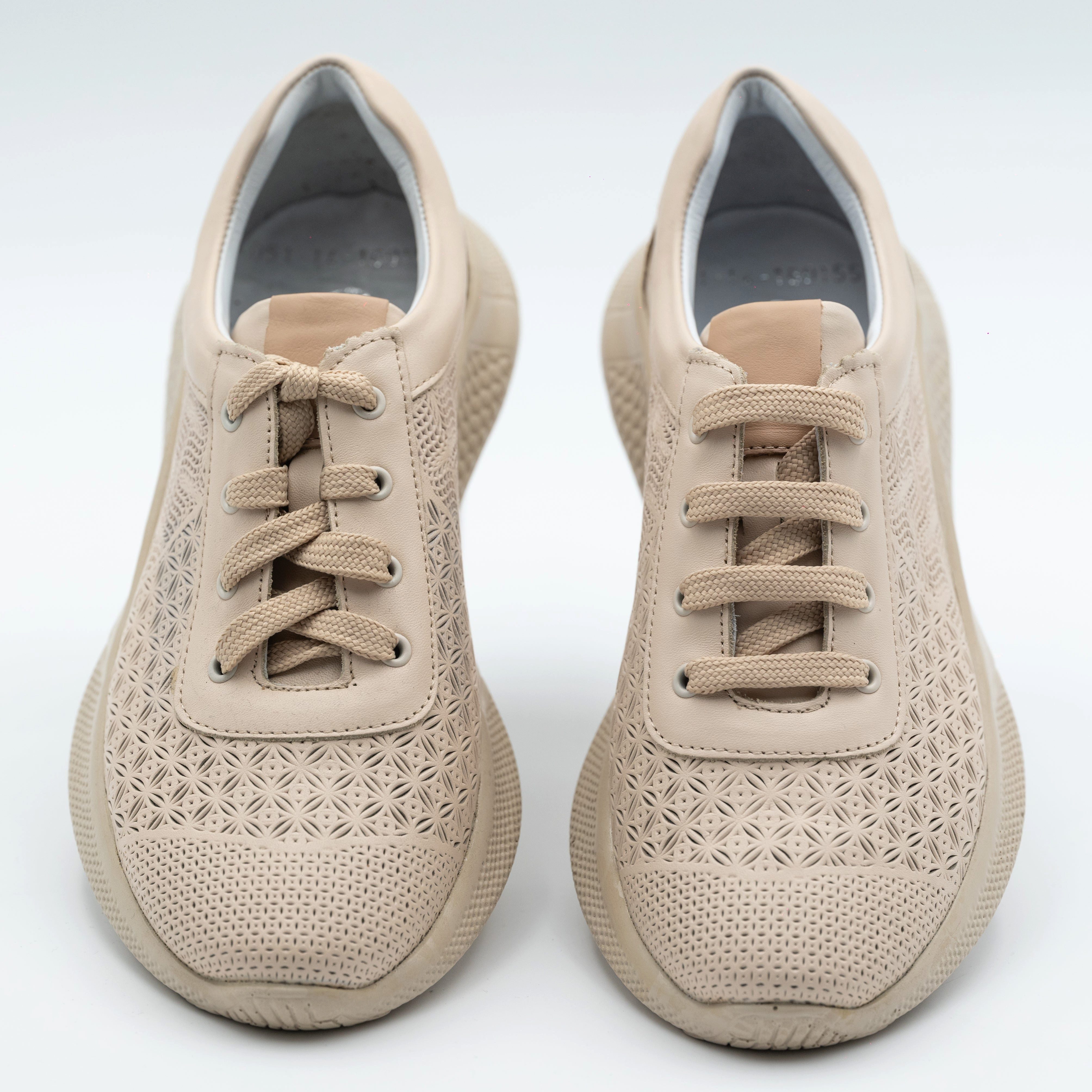 Bequeme Sneaker Damen, Freizeitschuhe, Beige Sneaker Sneaker