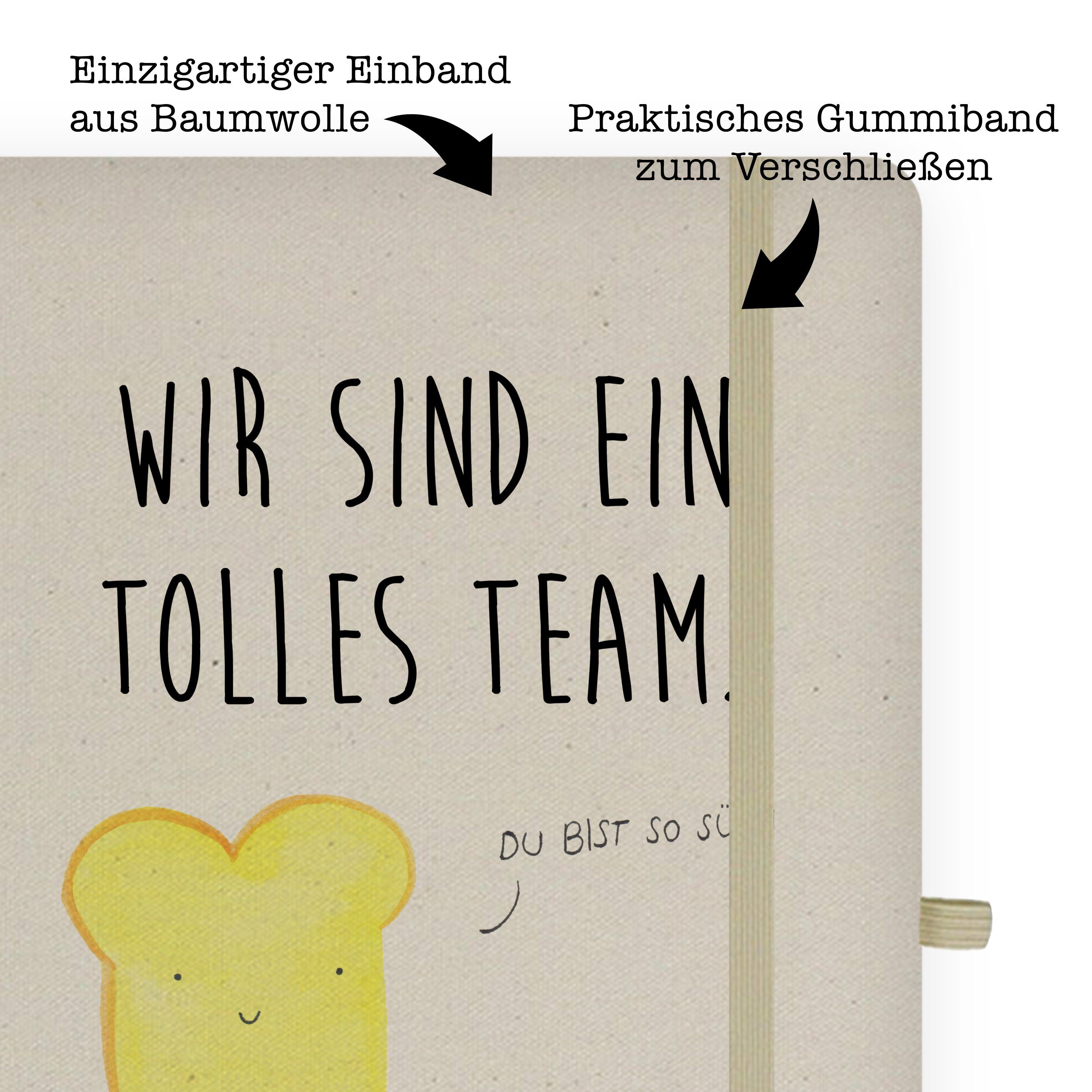 Notizbuch Mrs. - Panda Marmelade & Transparent - & Schreibbuch Geschenk, Mr. Küche Deko, Toast