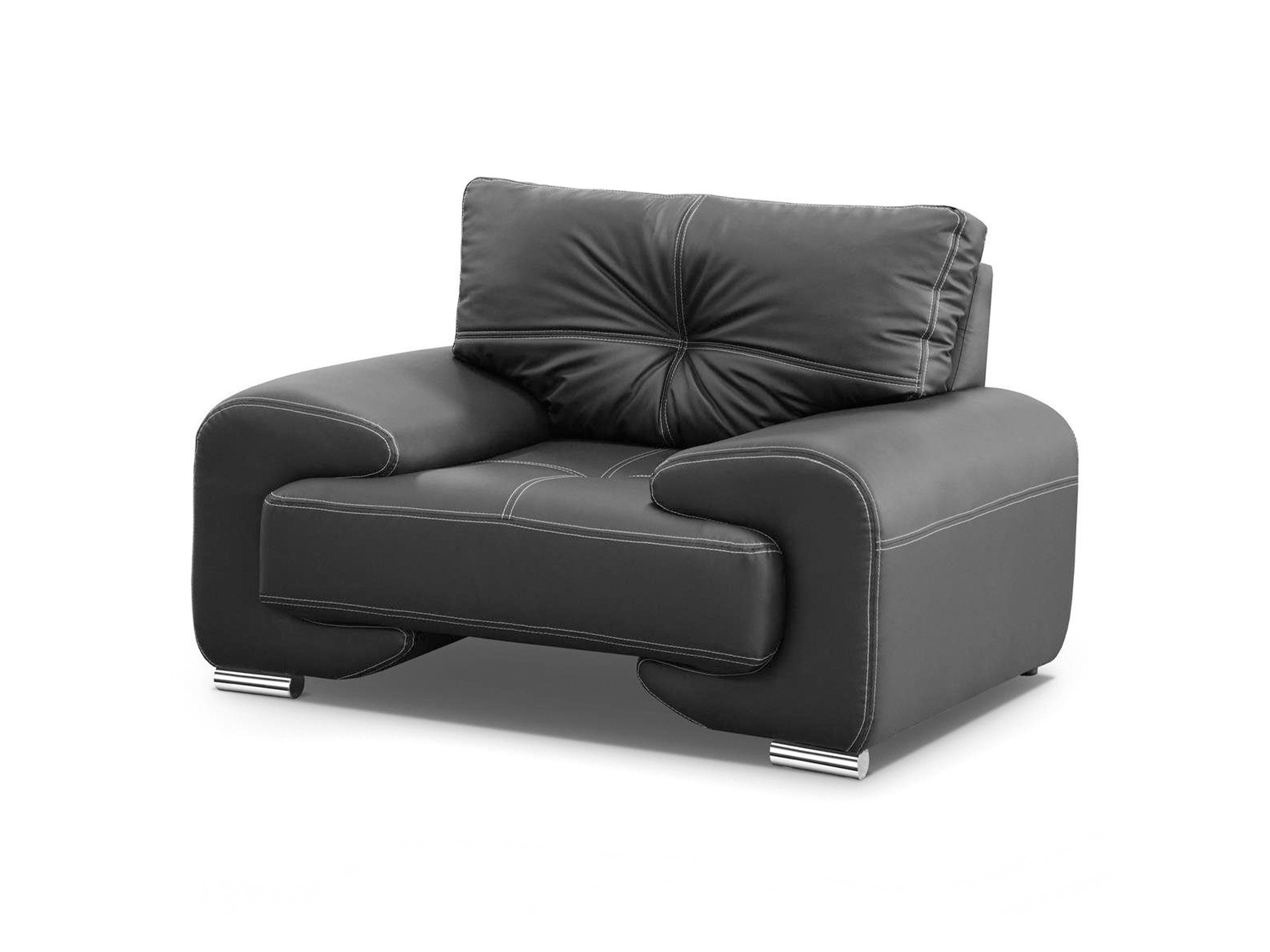 Beautysofa Relaxsessel Omega Kunstleder Sessel Modern Wohnzimmersesel