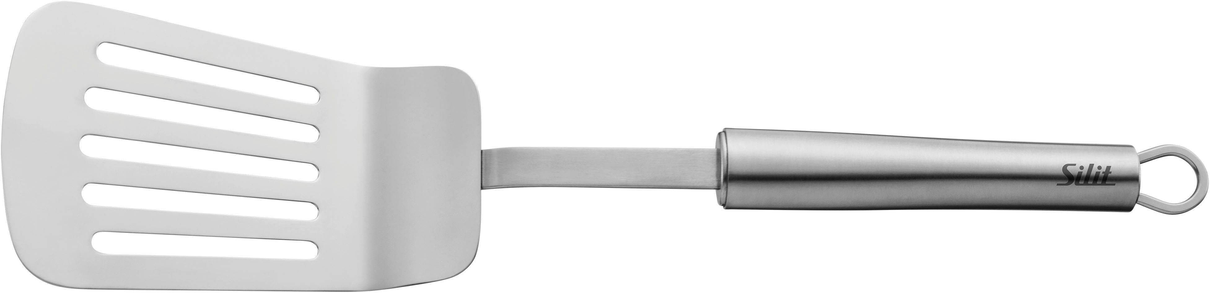 Silit Pfannenwender Classic Line, hochwertiger Edelstahl, ergonomisch, Aufhängeöse, spülmaschinenfest